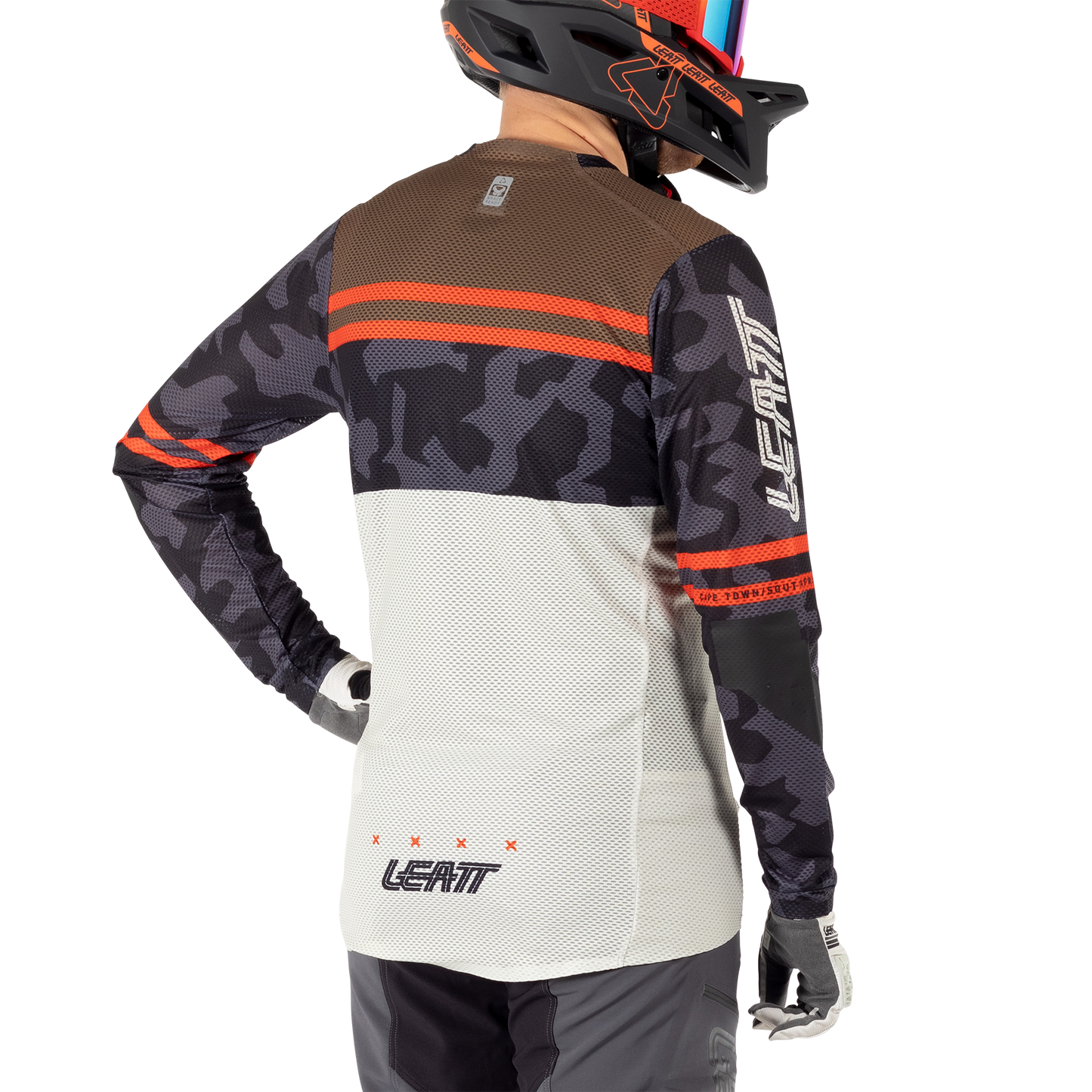 Leatt MTB Gravity 4.0 Long Sleeve Jersey - 2XL - Cream - Image 6