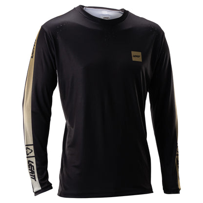 Leatt MTB Gravity 4.0 Long Sleeve Jersey - L - Stripe Black - Image 1