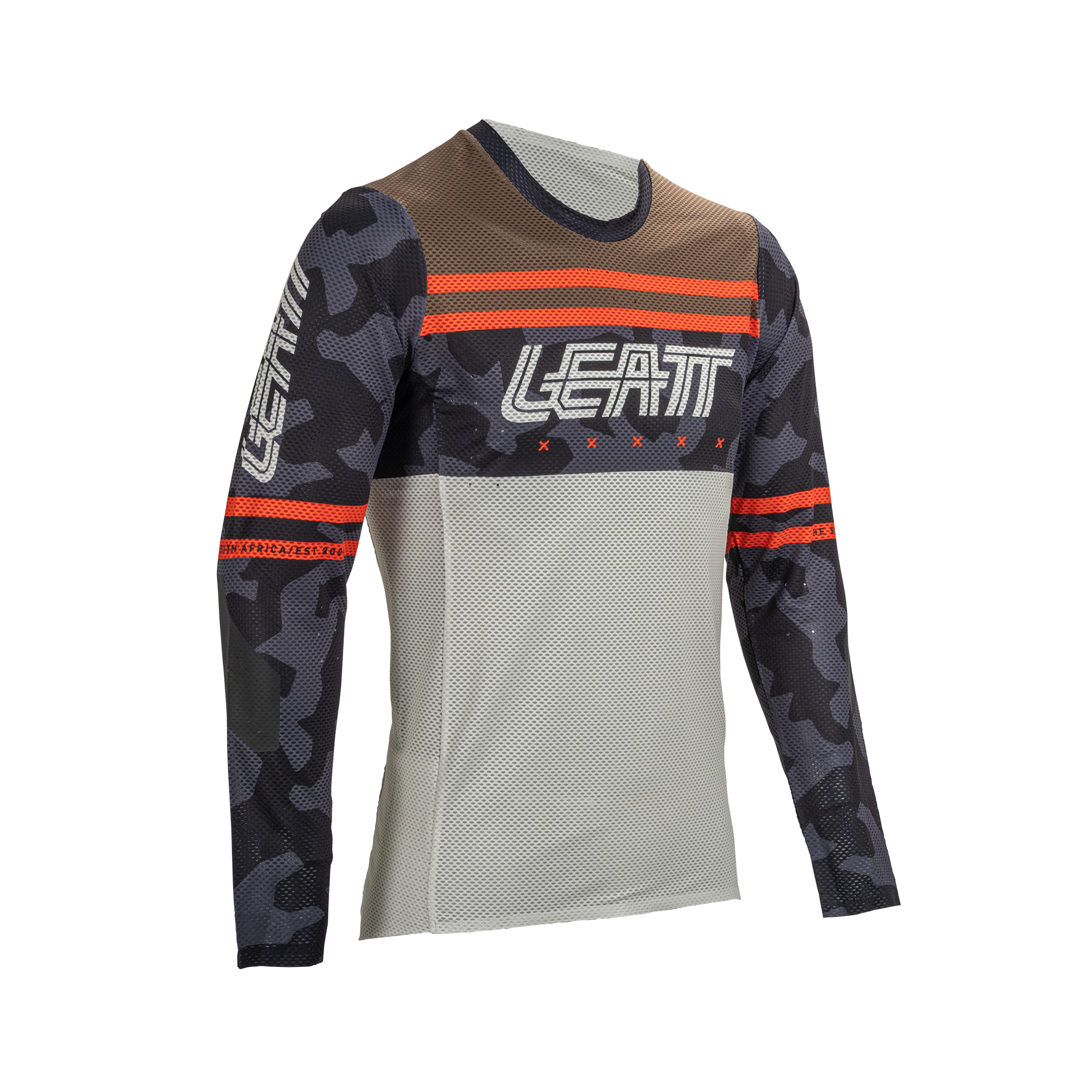 Leatt MTB Gravity 4.0 Long Sleeve Jersey - M - Cream - Image 1