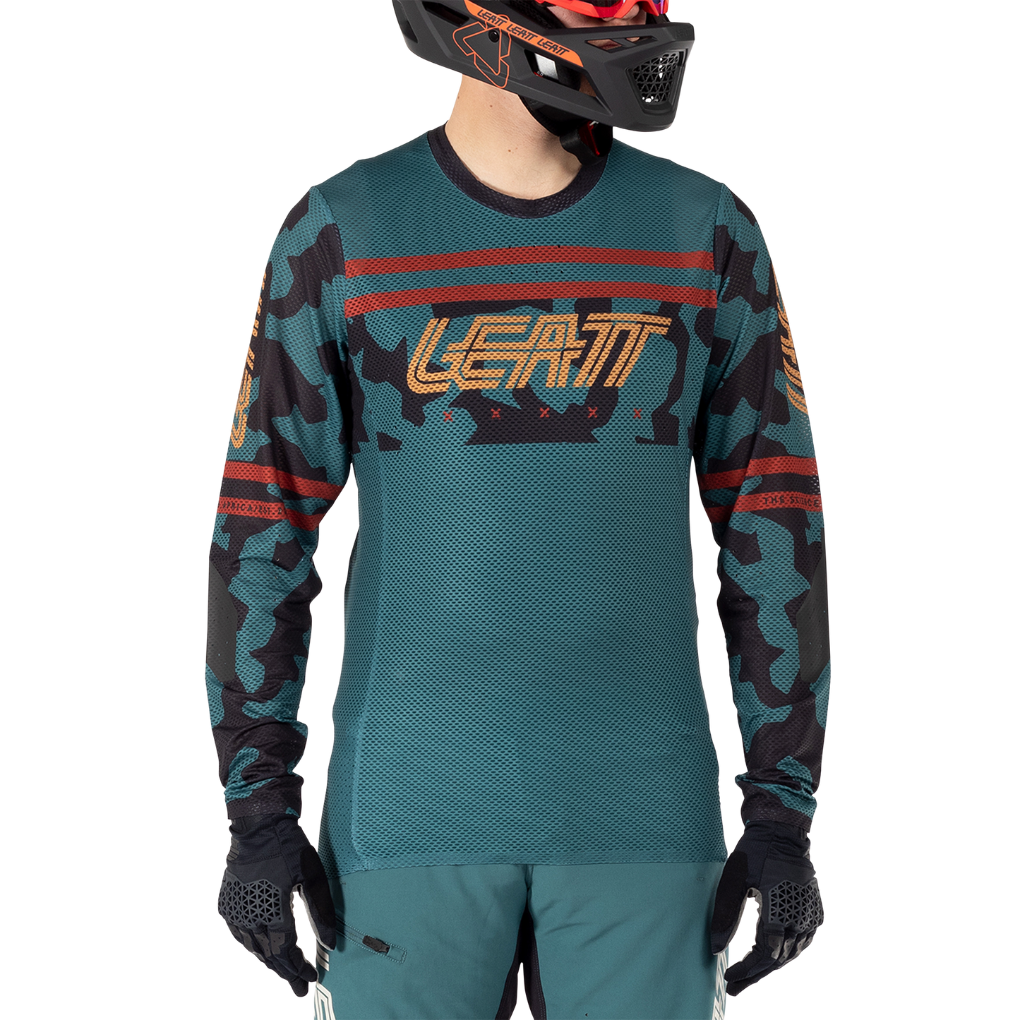Leatt MTB Gravity 4.0 Long Sleeve Jersey - M - Teal - Image 3