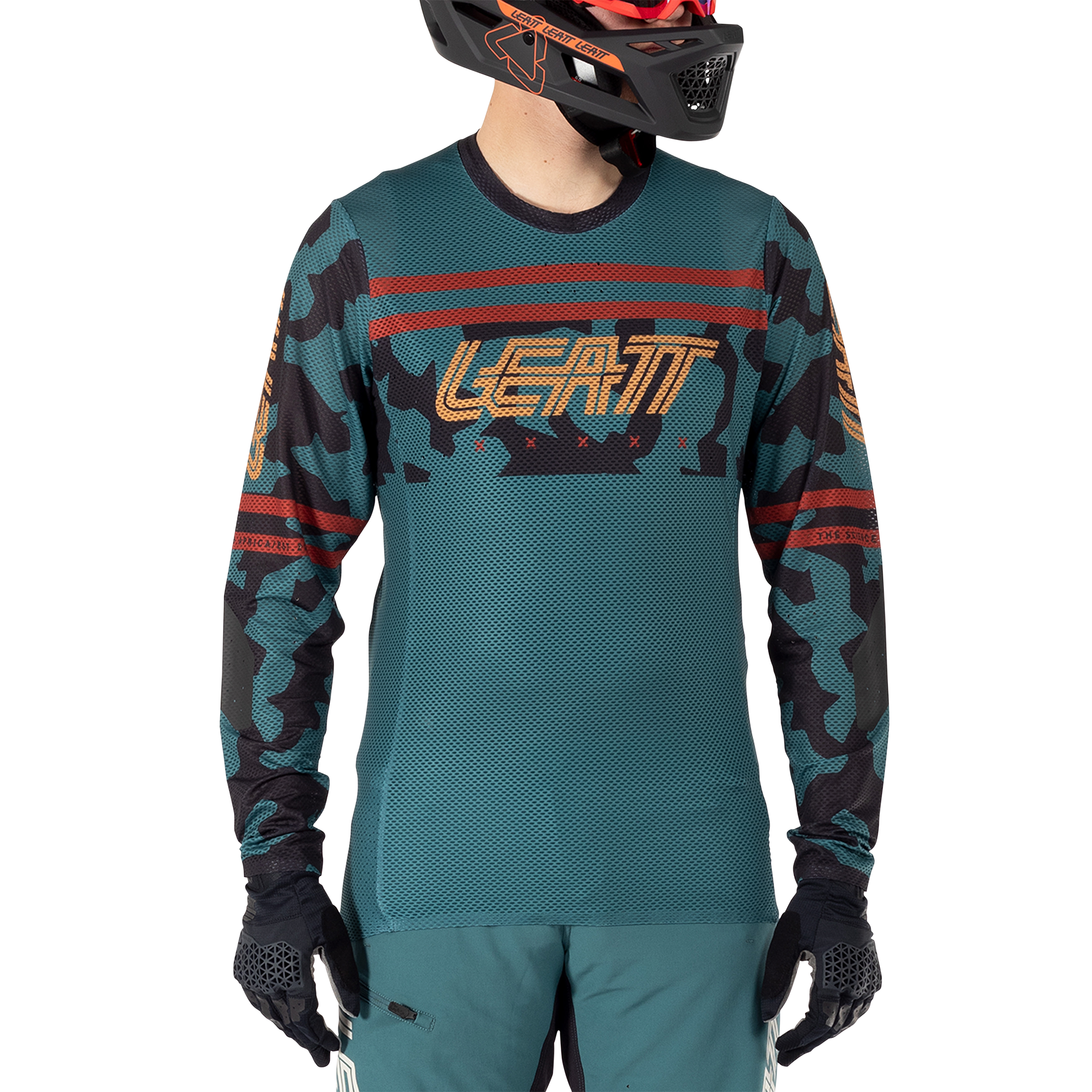 Leatt MTB Gravity 4.0 Long Sleeve Jersey - M - Teal - Image 3