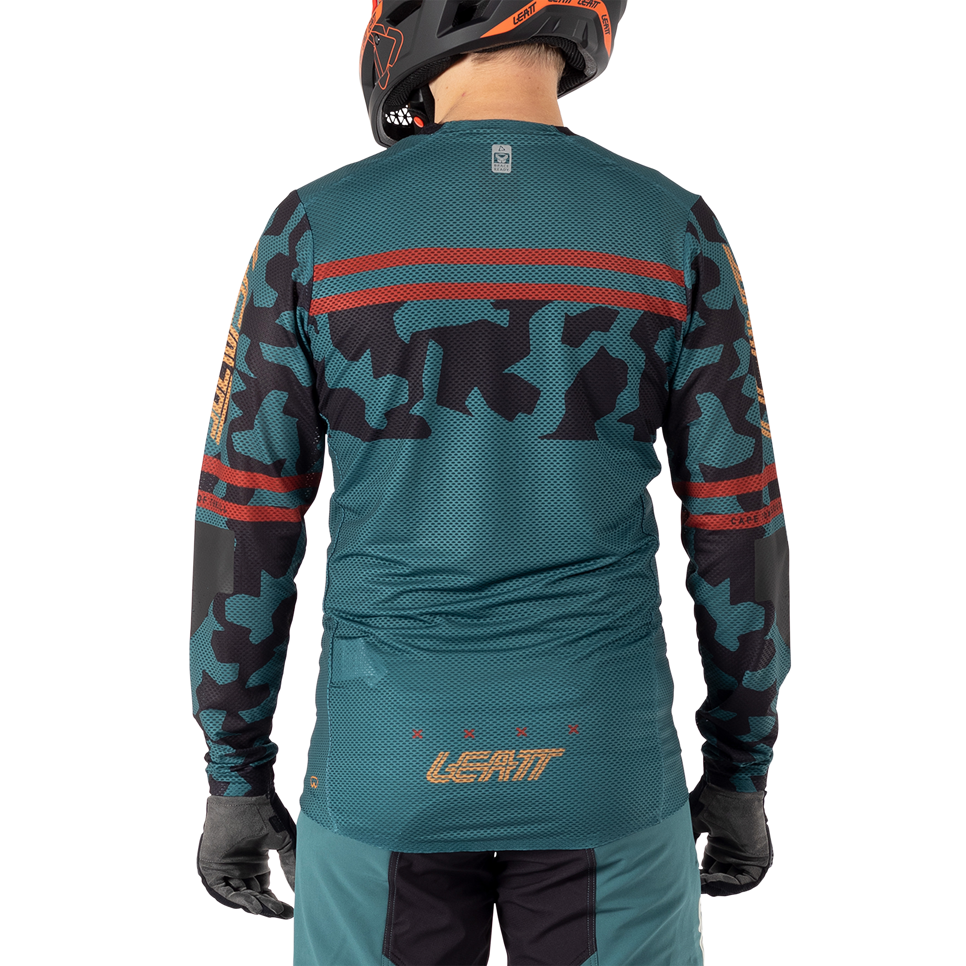 Leatt MTB Gravity 4.0 Long Sleeve Jersey - M - Teal - Image 4