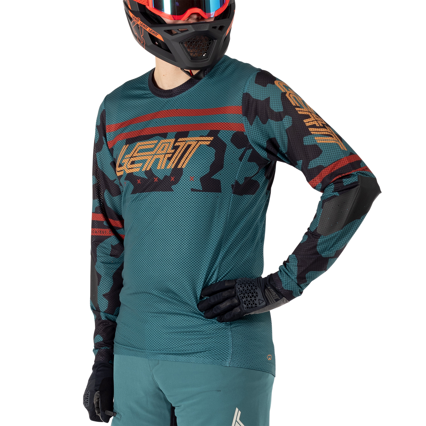 Leatt MTB Gravity 4.0 Long Sleeve Jersey - M - Teal - Image 5