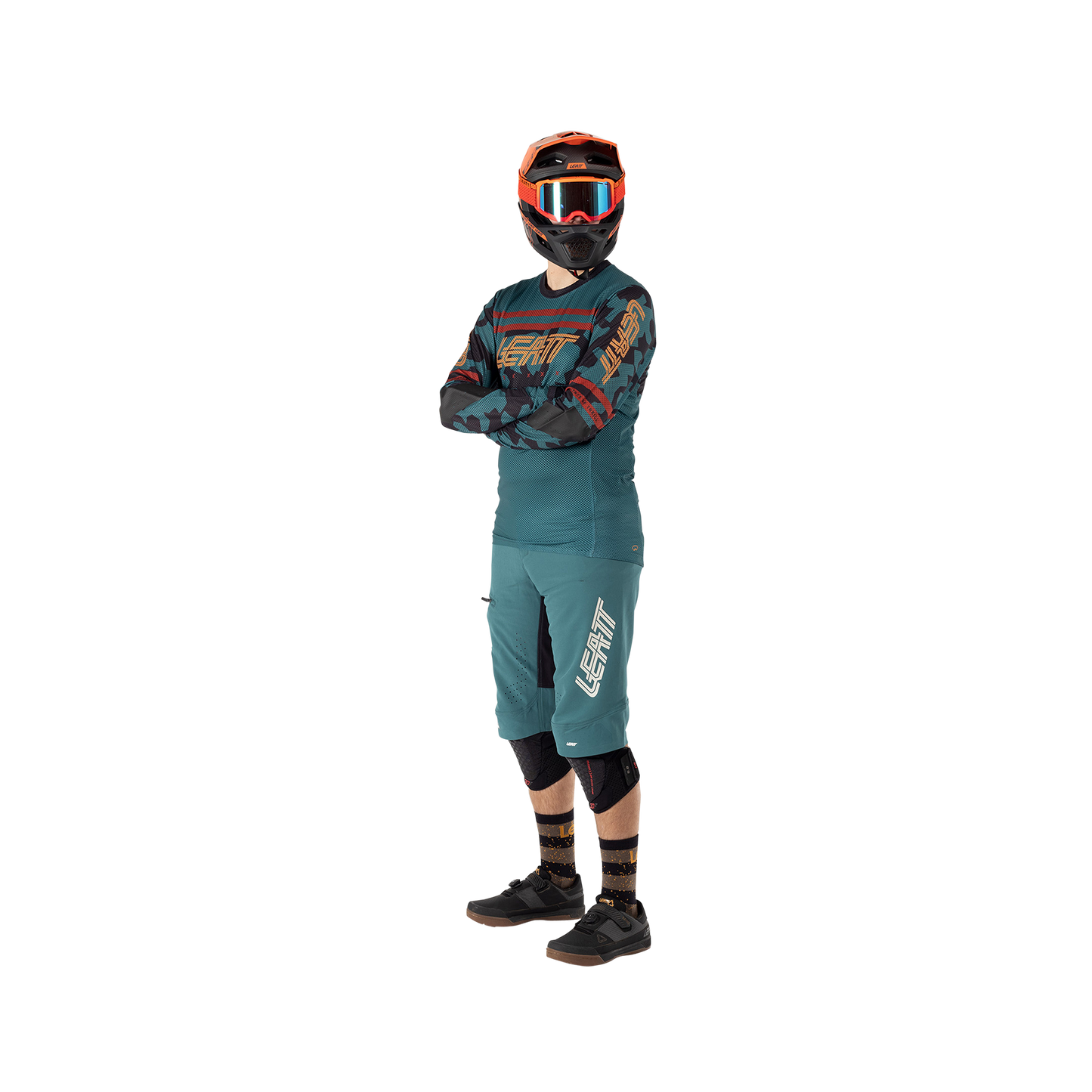 Leatt MTB Gravity 4.0 Long Sleeve Jersey - M - Teal - Image 6