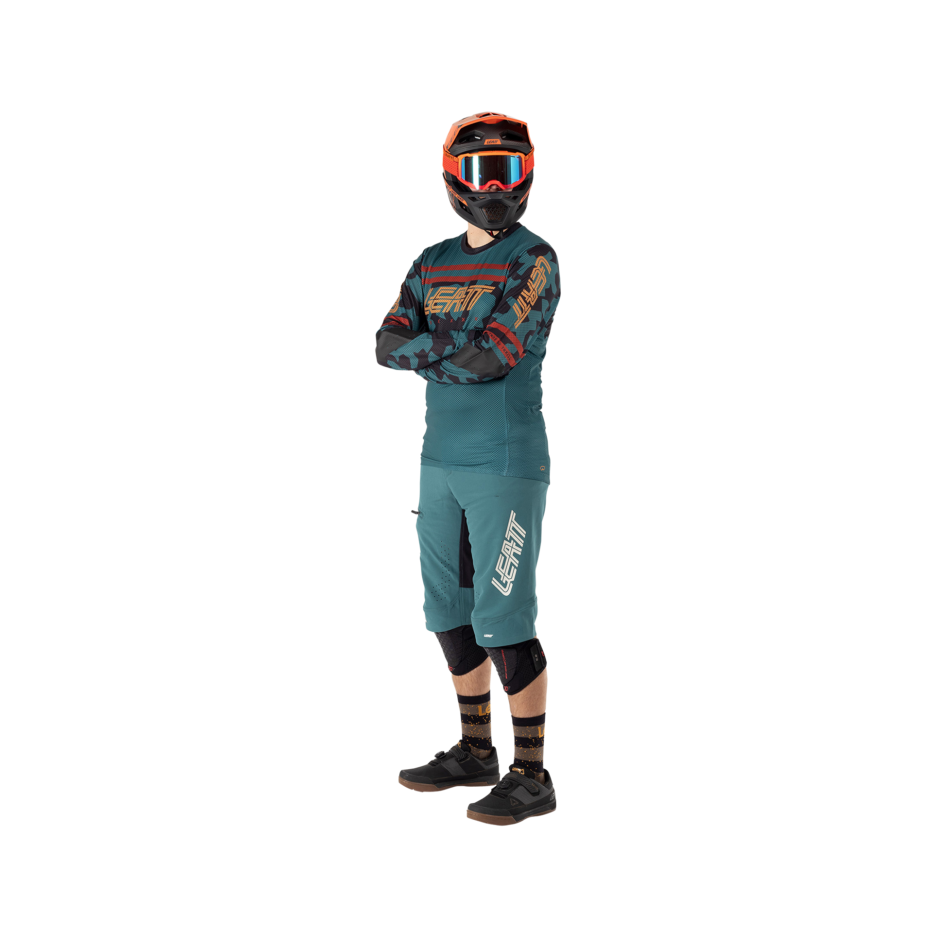 Leatt MTB Gravity 4.0 Long Sleeve Jersey - M - Teal - Image 6