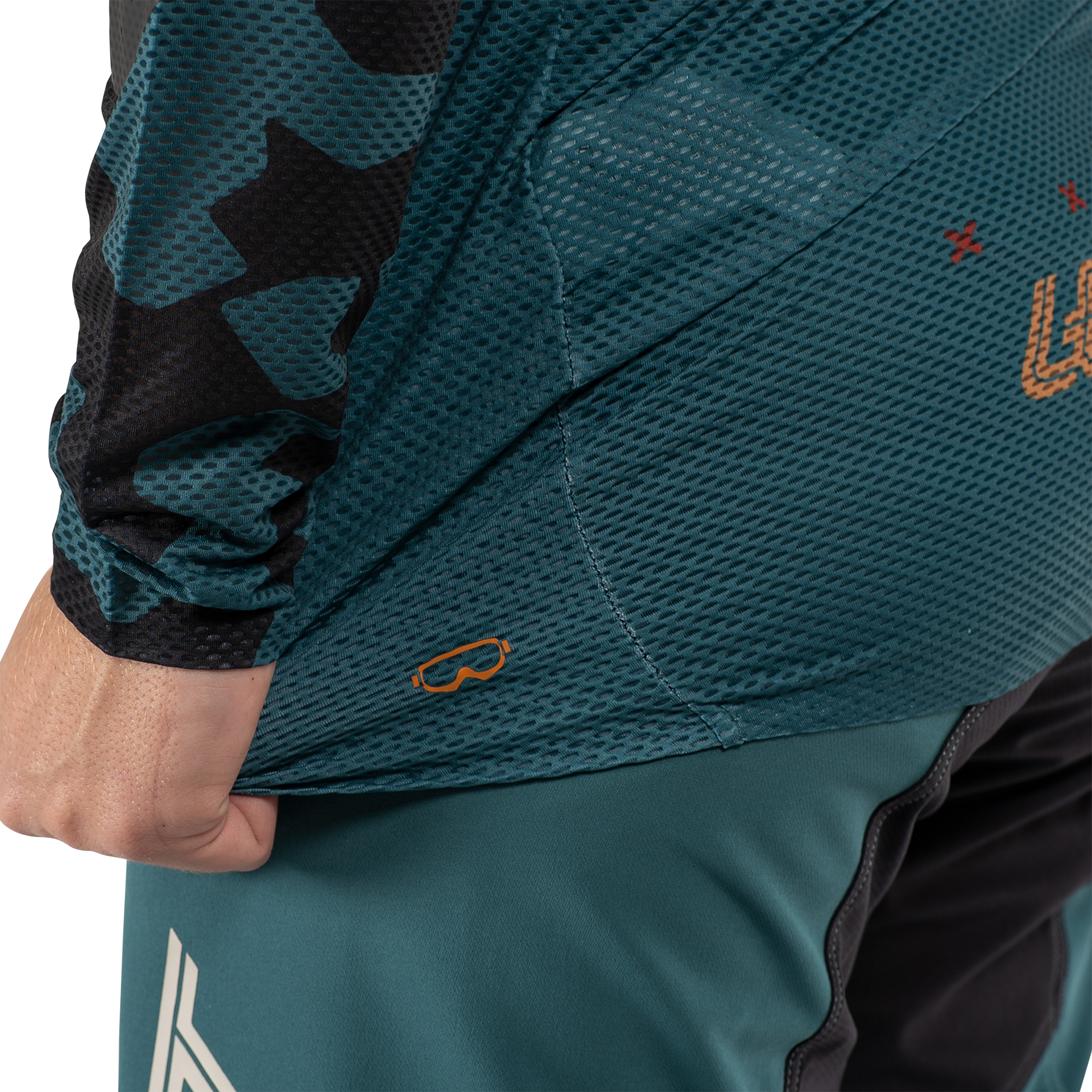 Leatt MTB Gravity 4.0 Long Sleeve Jersey - M - Teal - Image 7