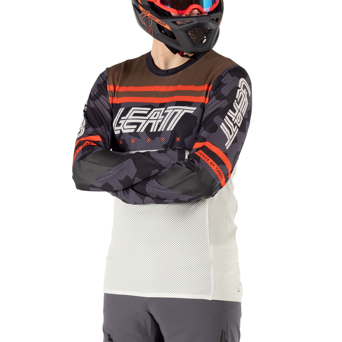 Leatt MTB Gravity 4.0 Long Sleeve Jersey - S - Cream - Image 5