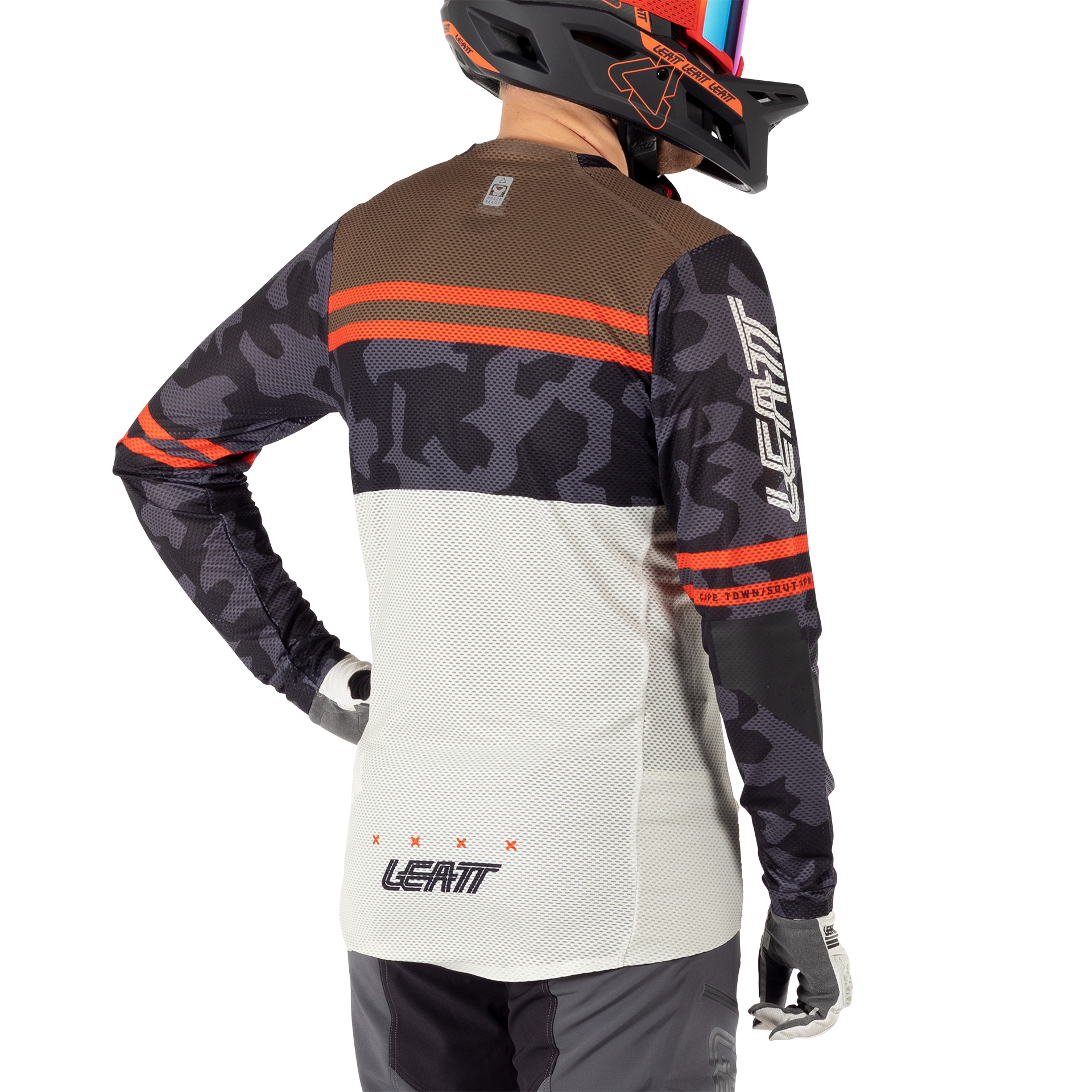 Leatt MTB Gravity 4.0 Long Sleeve Jersey - S - Cream - Image 6