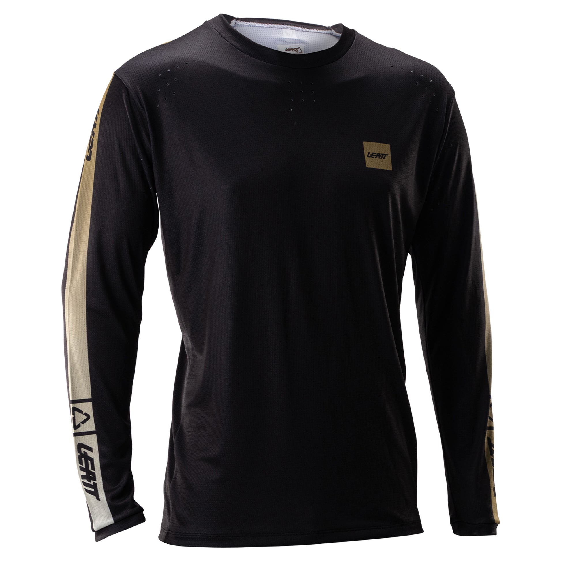 Leatt MTB Gravity 4.0 Long Sleeve Jersey - S - Stripe Black - Image 1