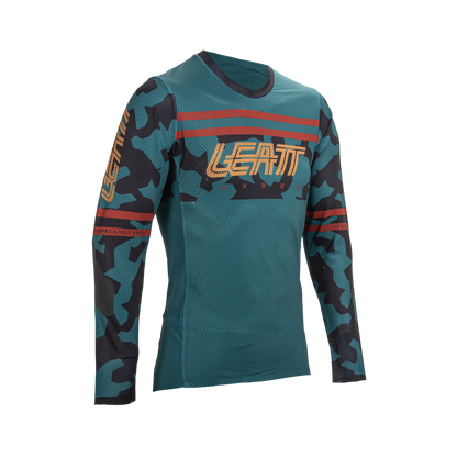 Leatt MTB Gravity 4.0 Long Sleeve Jersey - XL - Teal - Image 1