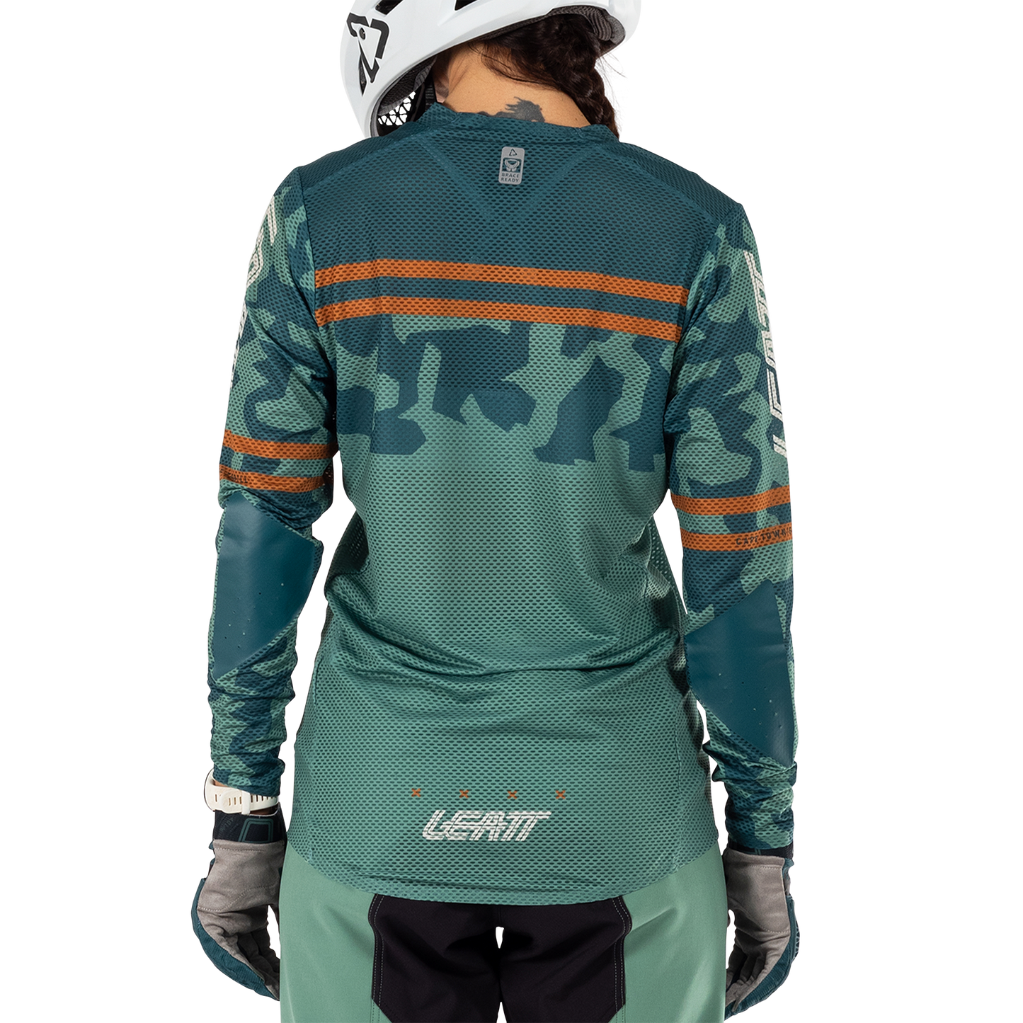 Leatt MTB Gravity 4.0 Women's Long Sleeve Jersey - Women's S - Lagoon - Image 4