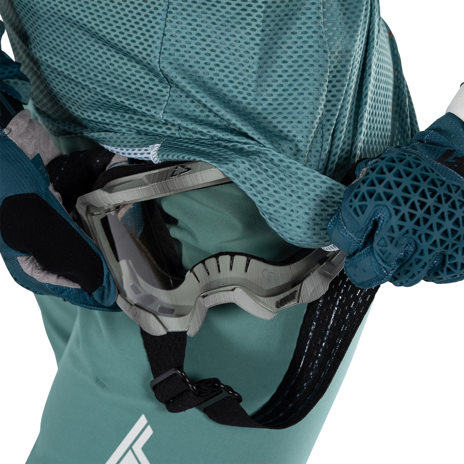 Leatt MTB Gravity 4.0 Women's Long Sleeve Jersey - Women's S - Lagoon - Image 7