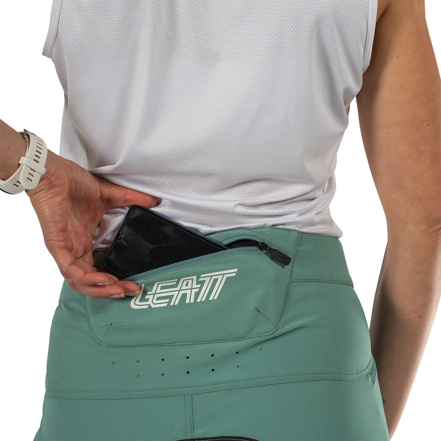 Leatt MTB Gravity 4.0 Women's Pants - Women's XS - Lagoon - Image 7