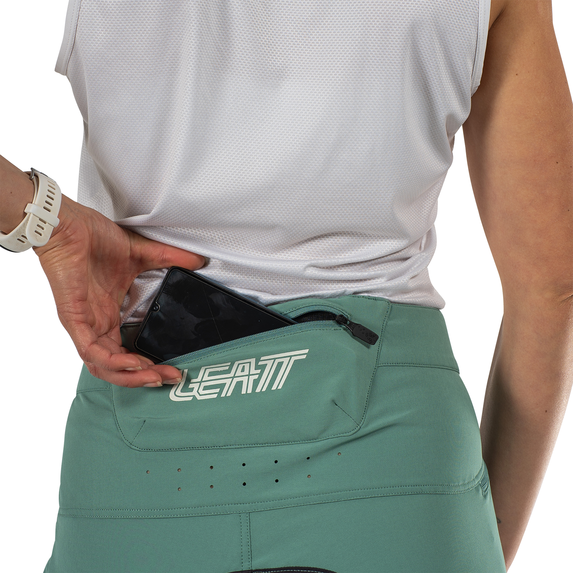 Leatt MTB Gravity 4.0 Women's Pants - Women's XS - Lagoon - Image 7