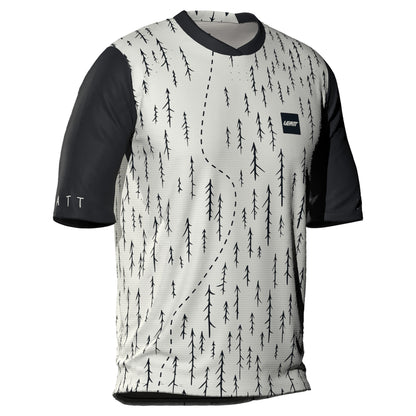 Leatt MTB Gravity 4.0 Youth Jersey - S - White Trails - Image 1