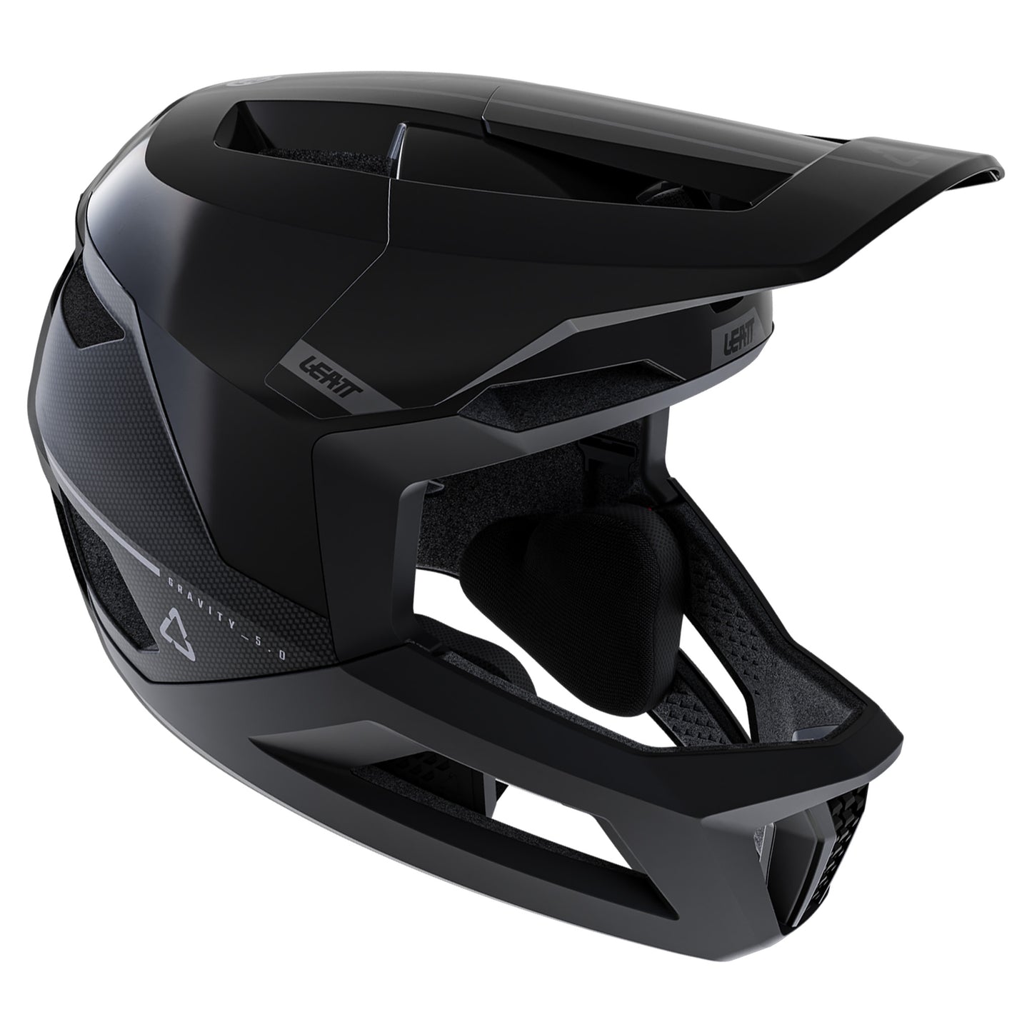 Leatt MTB Gravity 5.0 Helmet - L - Black - Image 3