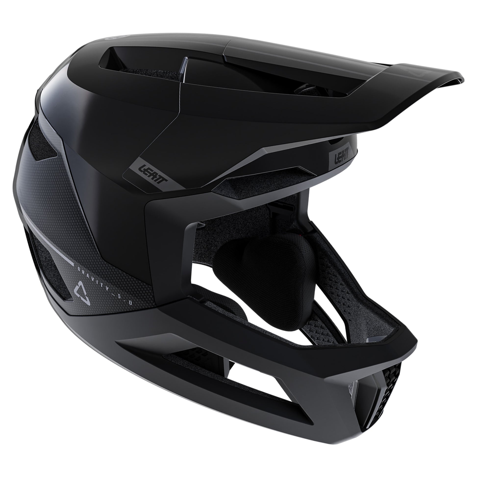 Leatt MTB Gravity 5.0 Helmet - M - Black - Image 3