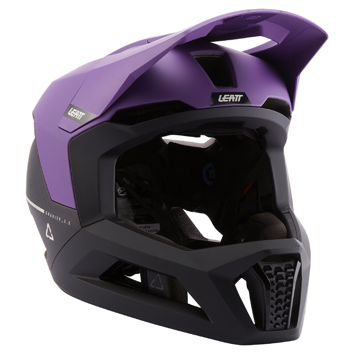 Leatt MTB Gravity 5.0 Helmet - M - Purple - Image 1