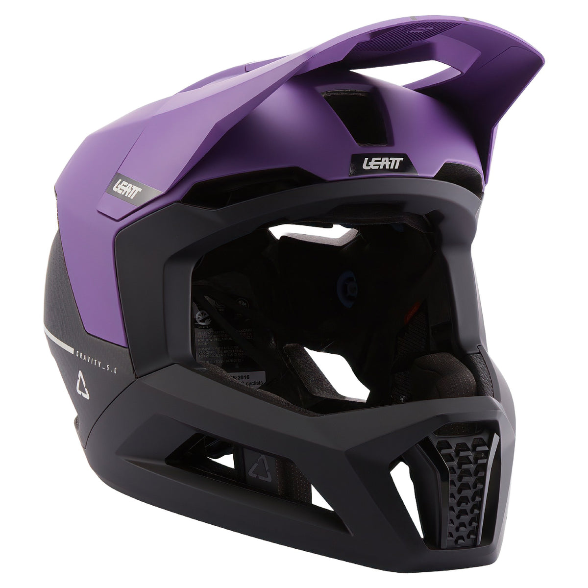 Leatt MTB Gravity 5.0 Helmet - M - Purple - Image 6