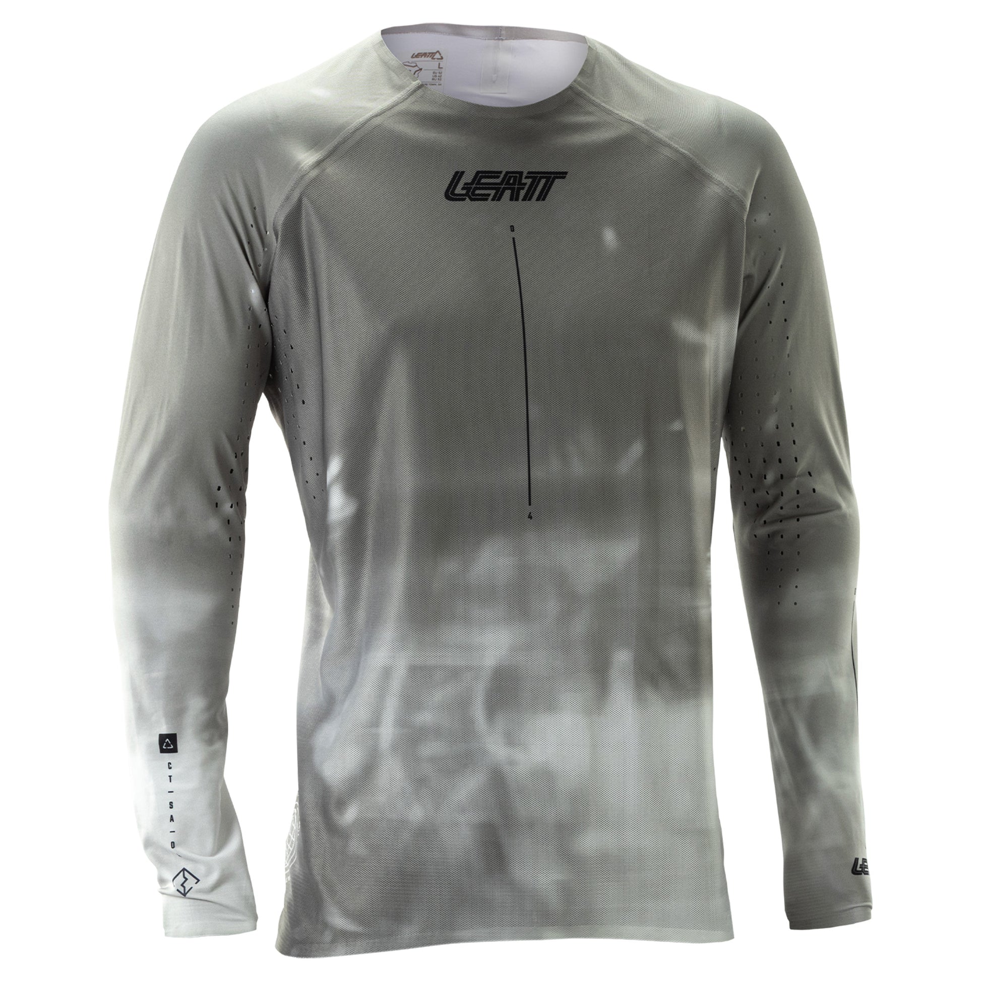 Leatt MTB Gravity 5.0 Jersey - L - Granite Gray - Image 1