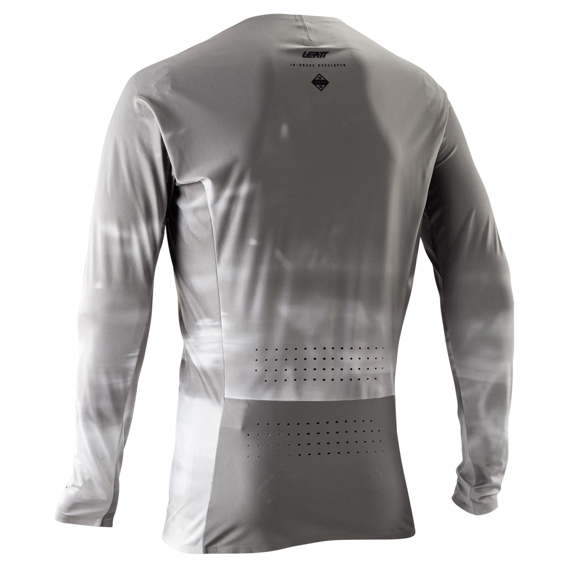 Leatt MTB Gravity 5.0 Jersey - S - Granite Gray - Image 2