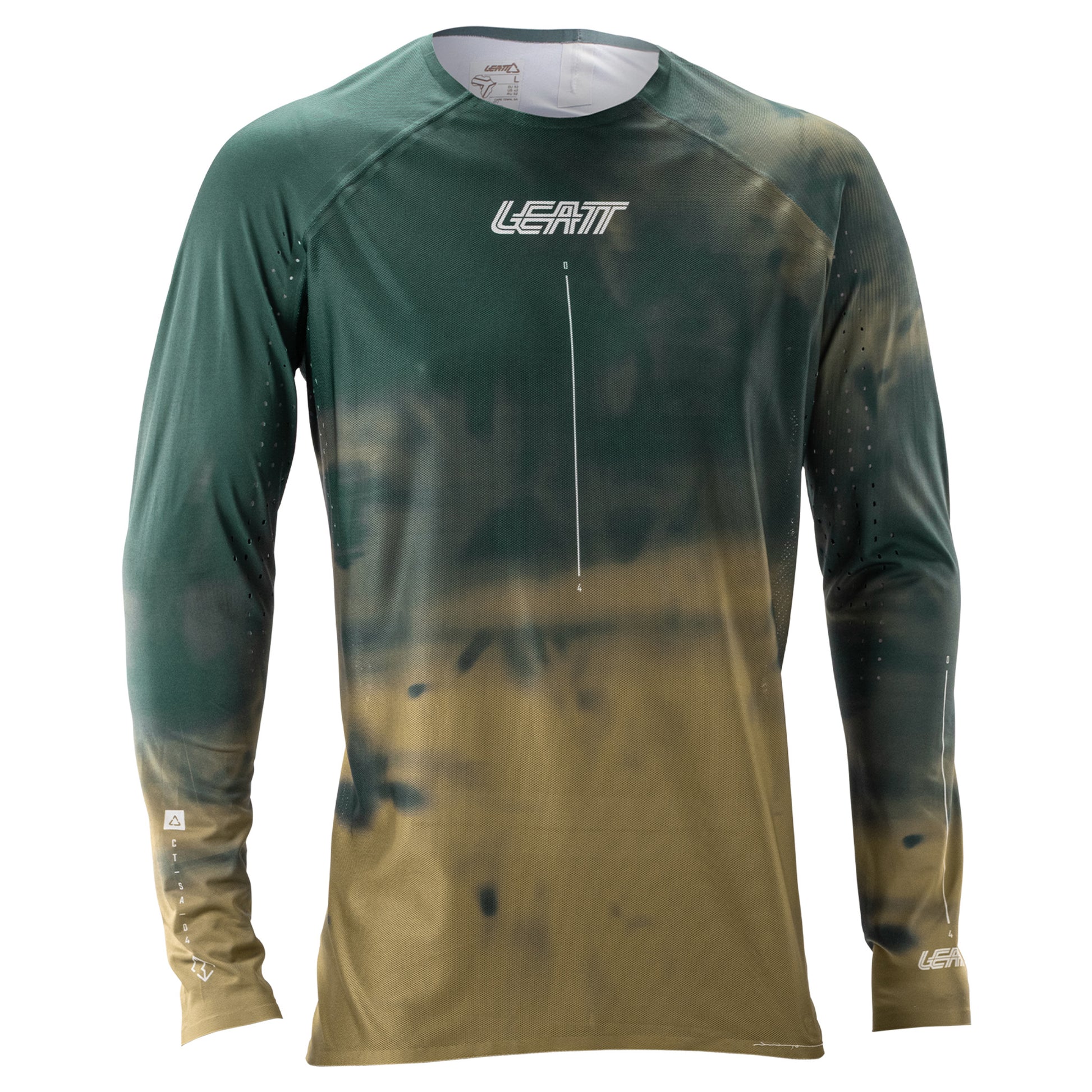 Leatt MTB Gravity 5.0 Jersey - S - Spruce Green - Image 1