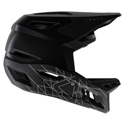 Leatt MTB Gravity 6.0 Carbon Helmet - L - Stealth Black/Grey - Image 1