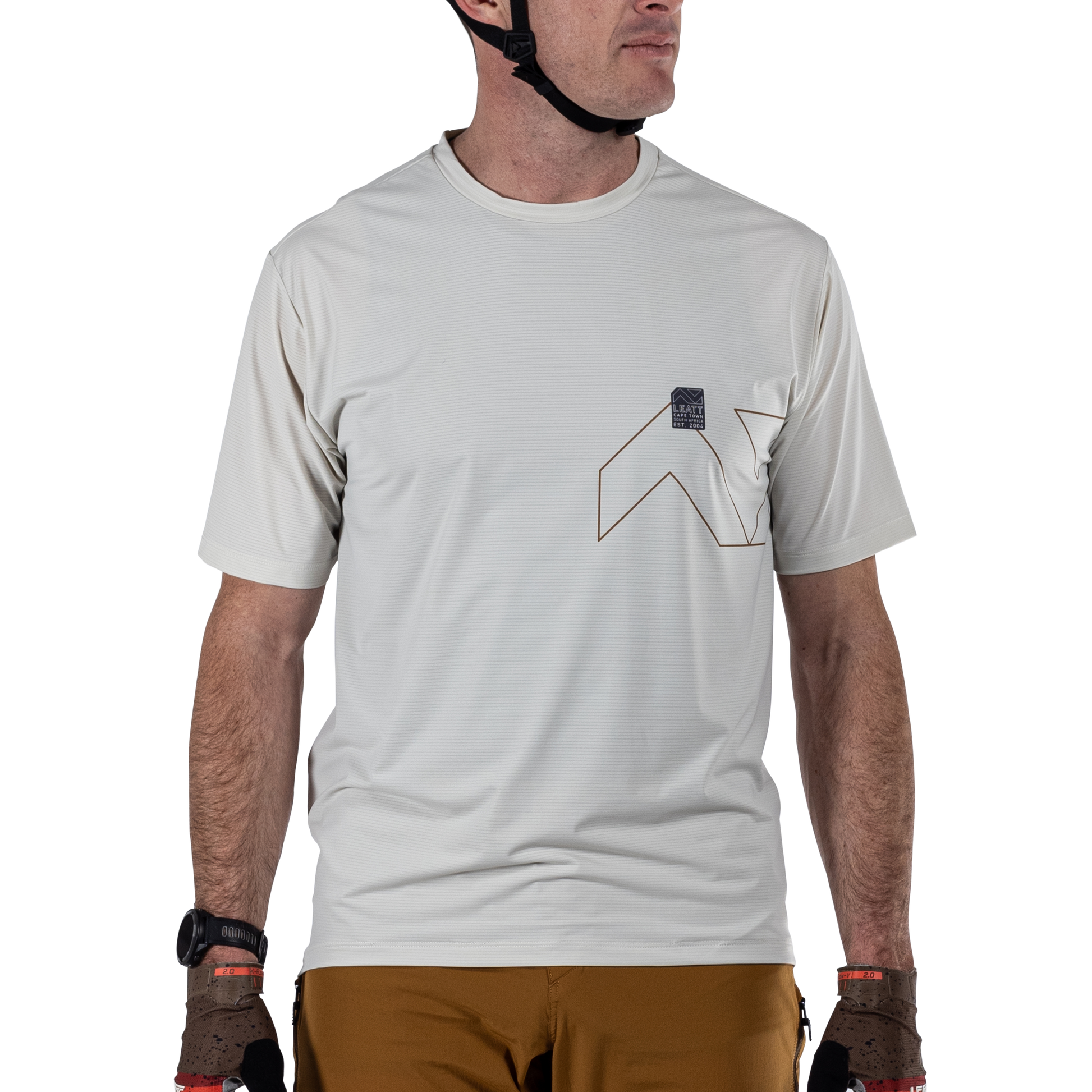 Leatt MTB Trail 1.0 X-Flow Short Sleeve Jersey - 2XL - Cream - Image 3