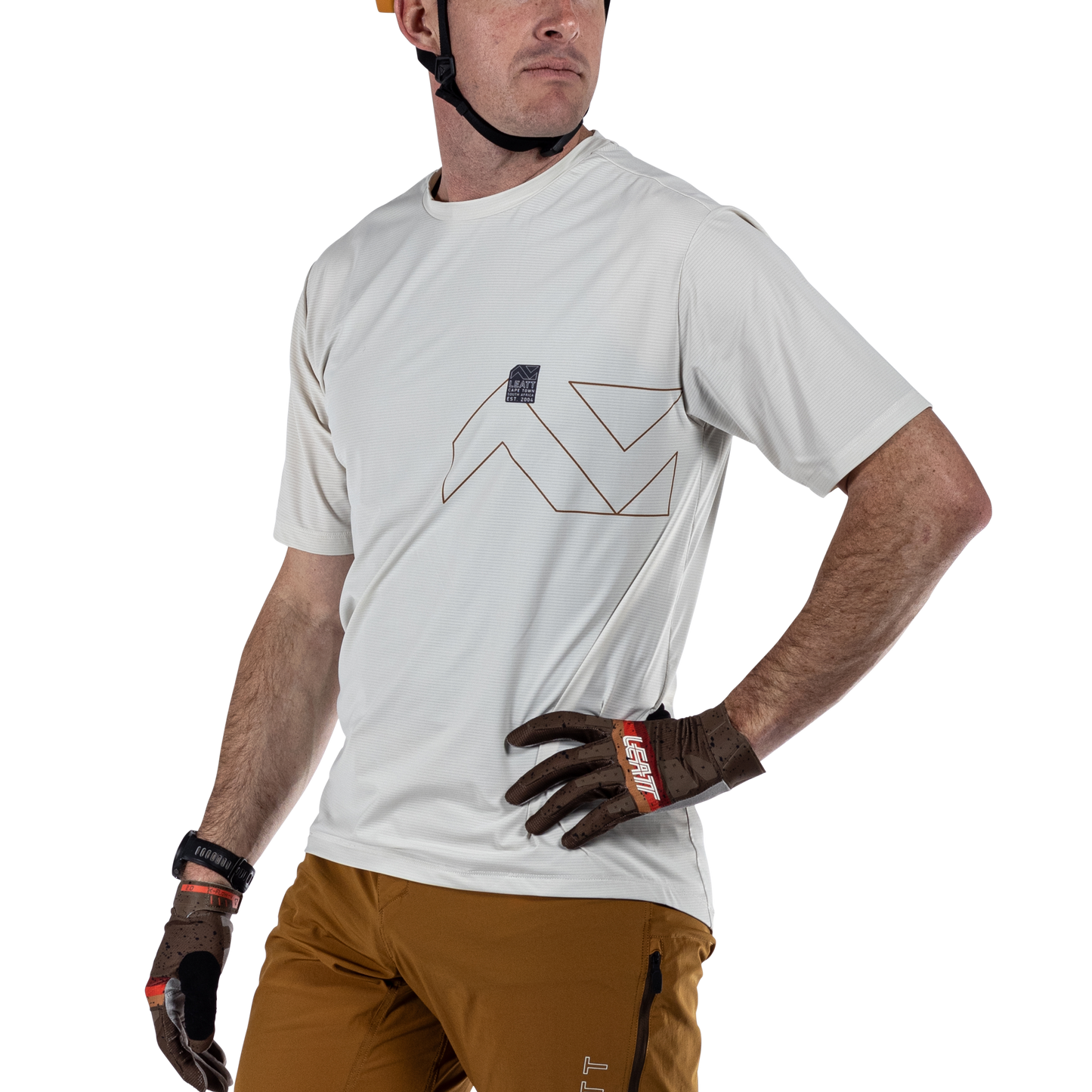 Leatt MTB Trail 1.0 X-Flow Short Sleeve Jersey - 2XL - Cream - Image 5