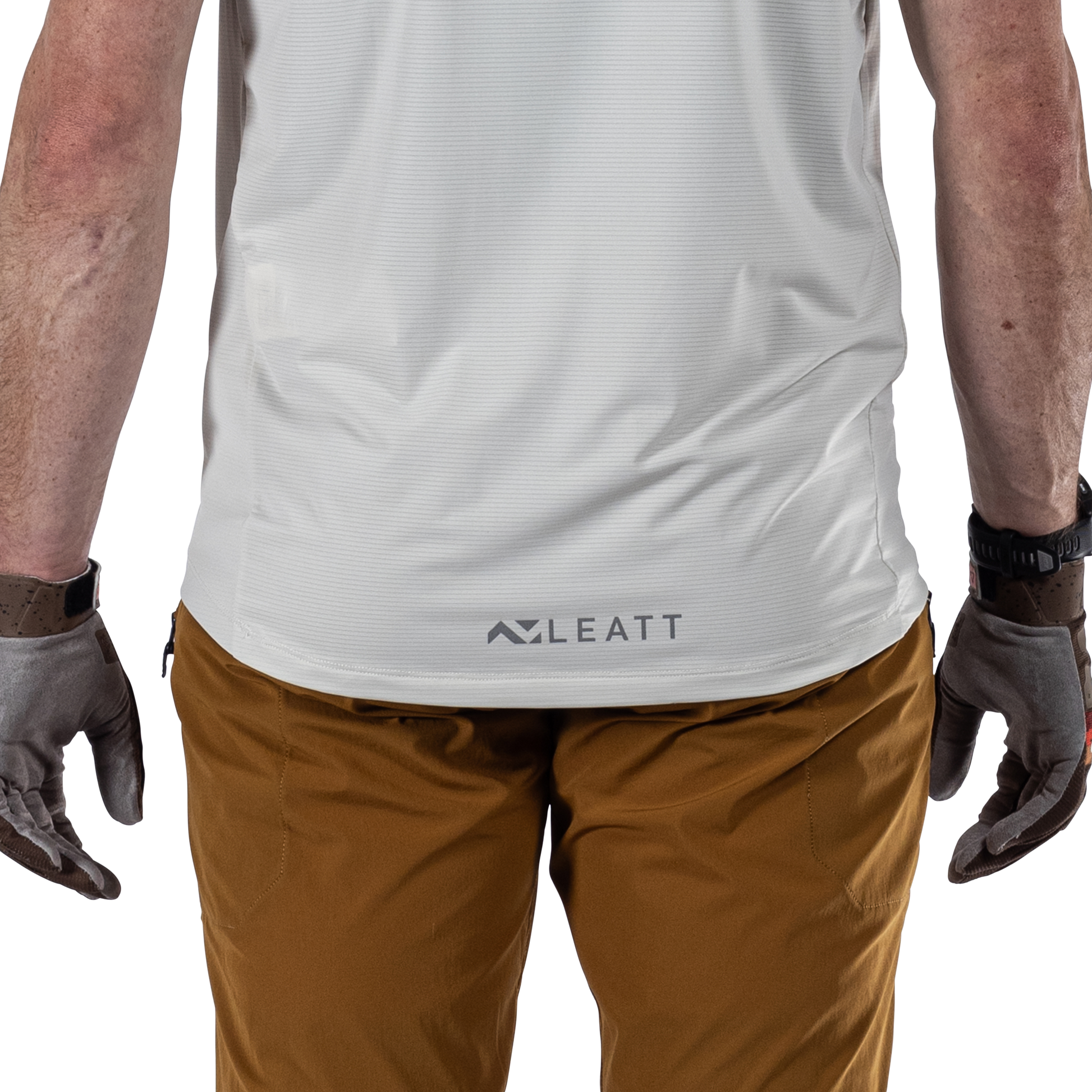 Leatt MTB Trail 1.0 X-Flow Short Sleeve Jersey - 2XL - Cream - Image 6