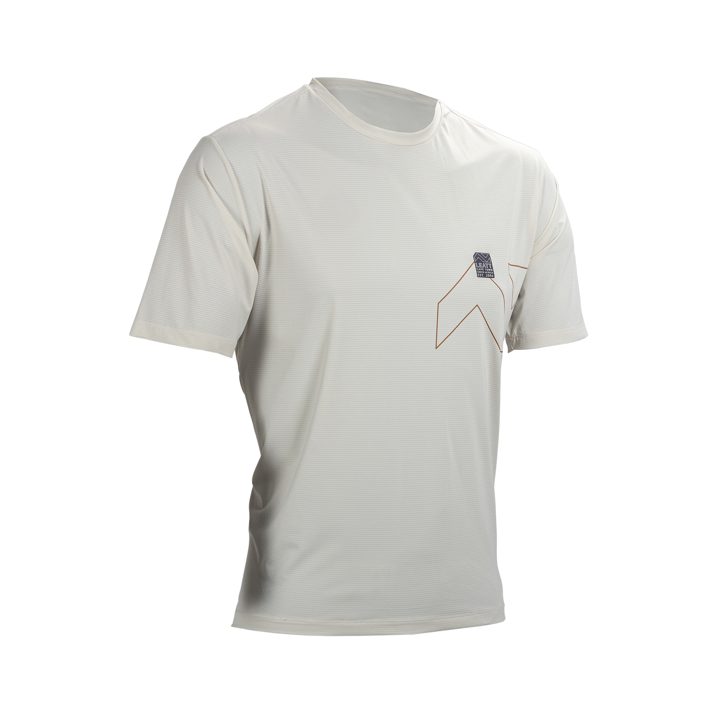 Leatt MTB Trail 1.0 X-Flow Short Sleeve Jersey - L - Cream - Image 1