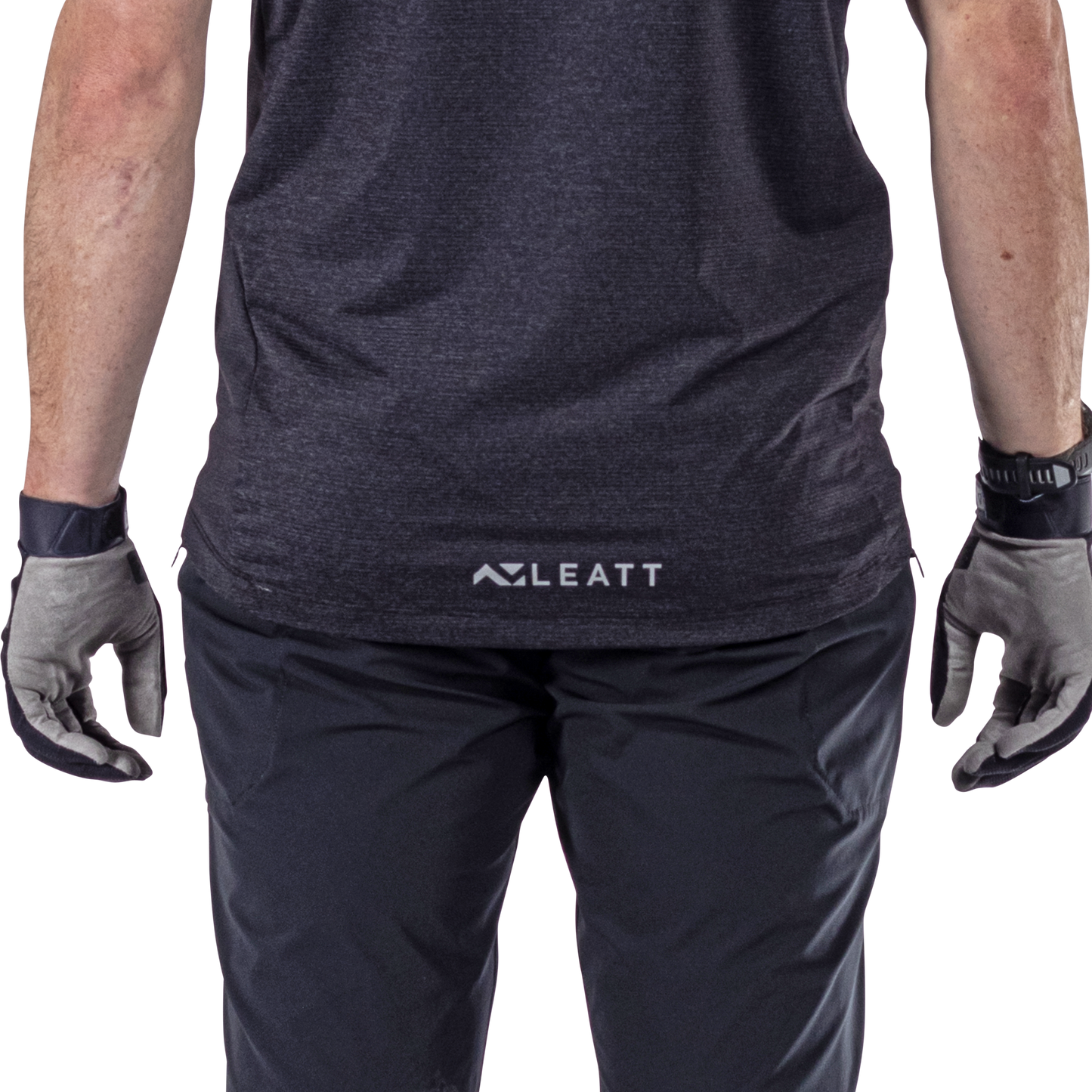 Leatt MTB Trail 1.0 X-Flow Short Sleeve Jersey - M - Black - Image 7