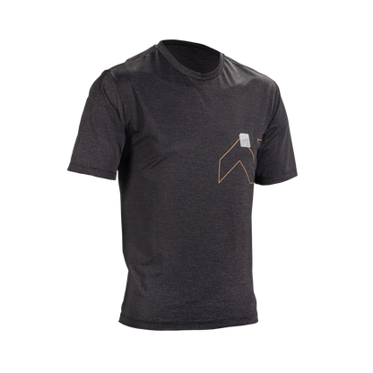 Leatt MTB Trail 1.0 X-Flow Short Sleeve Jersey - S - Black - Image 1