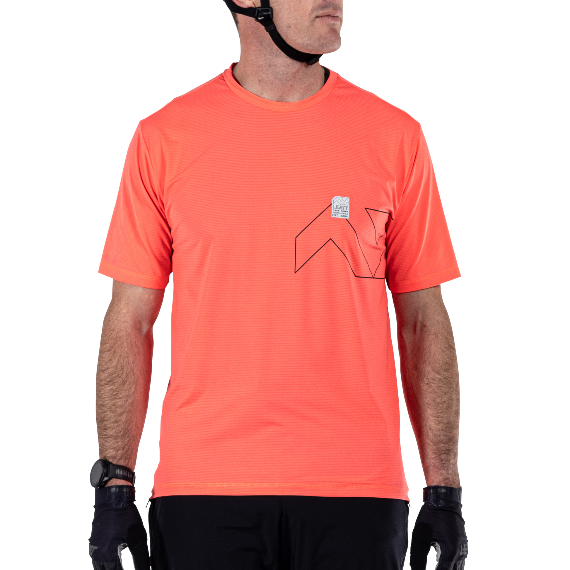 Leatt MTB Trail 1.0 X-Flow Short Sleeve Jersey - S - Neon - Image 3