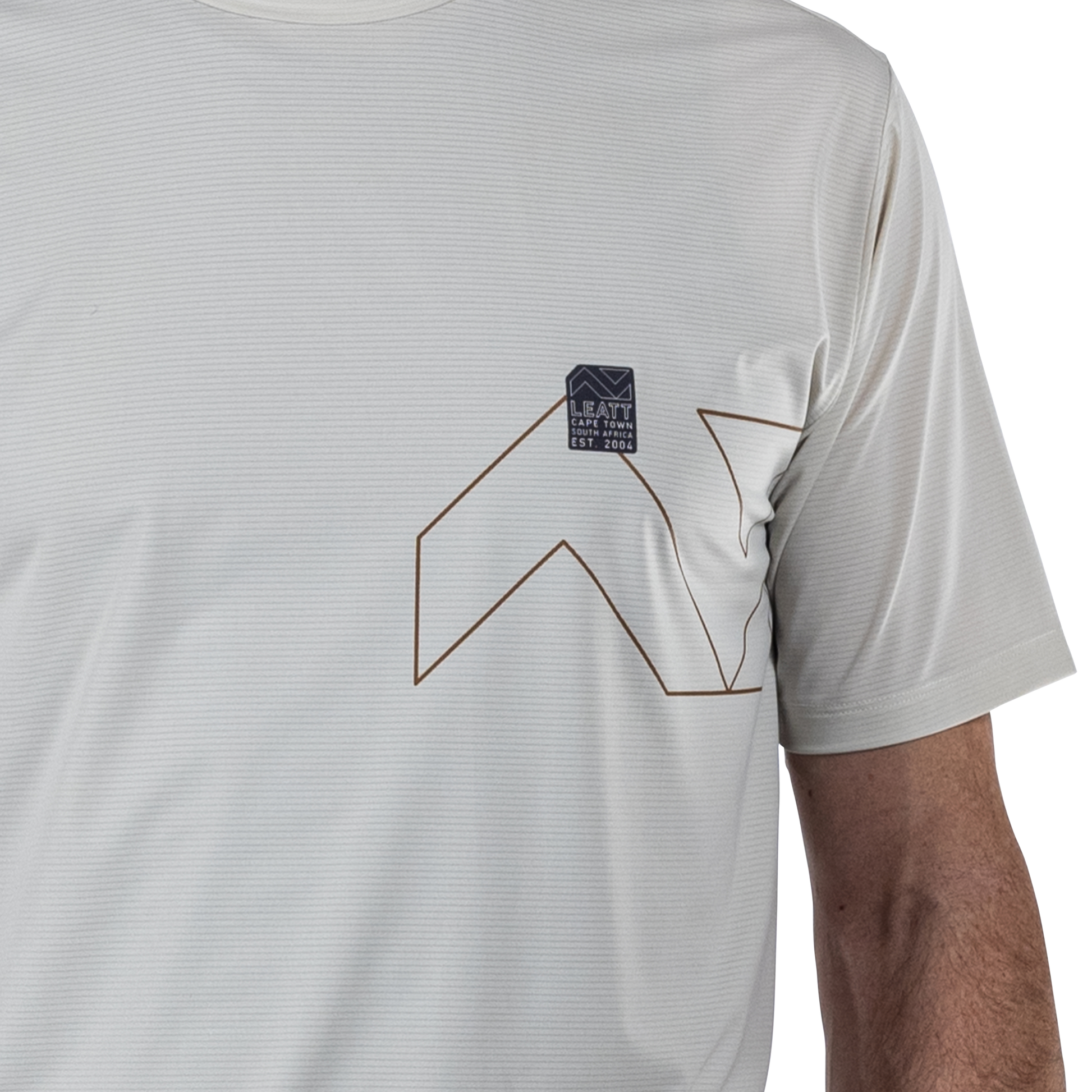 Leatt MTB Trail 1.0 X-Flow Short Sleeve Jersey - XL - Cream - Image 7