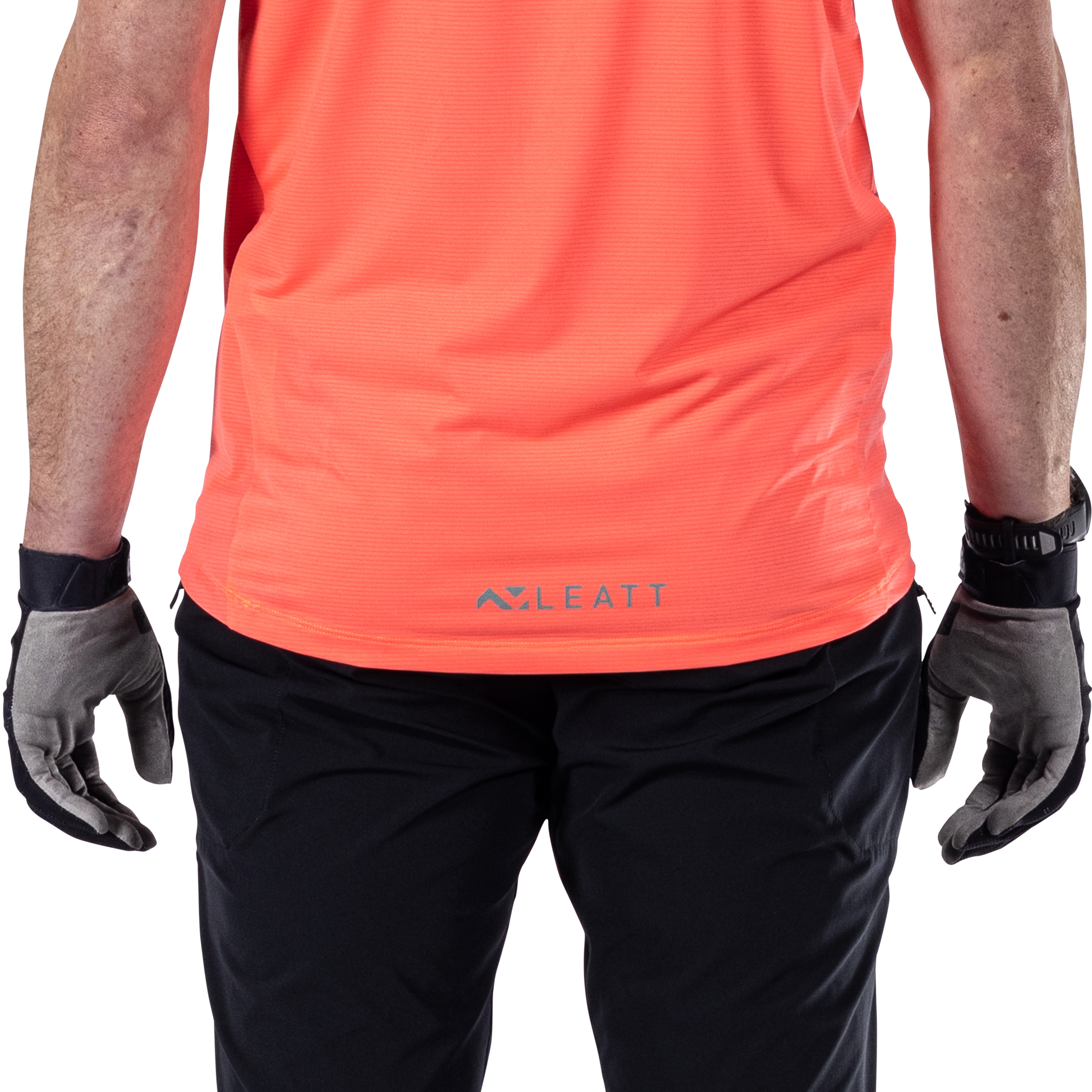 Leatt MTB Trail 1.0 X-Flow Short Sleeve Jersey - XL - Neon - Image 7