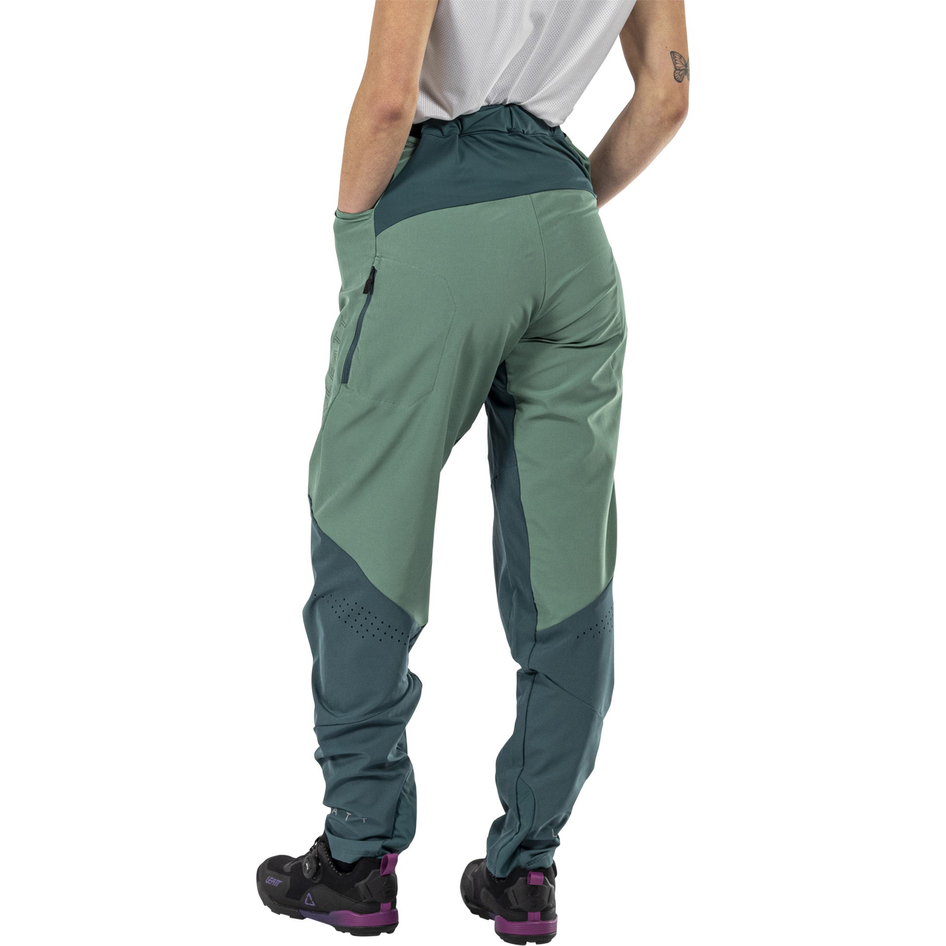 Leatt MTB Trail 2.0 Women's Pants - Women's L - Lagoon - Image 4