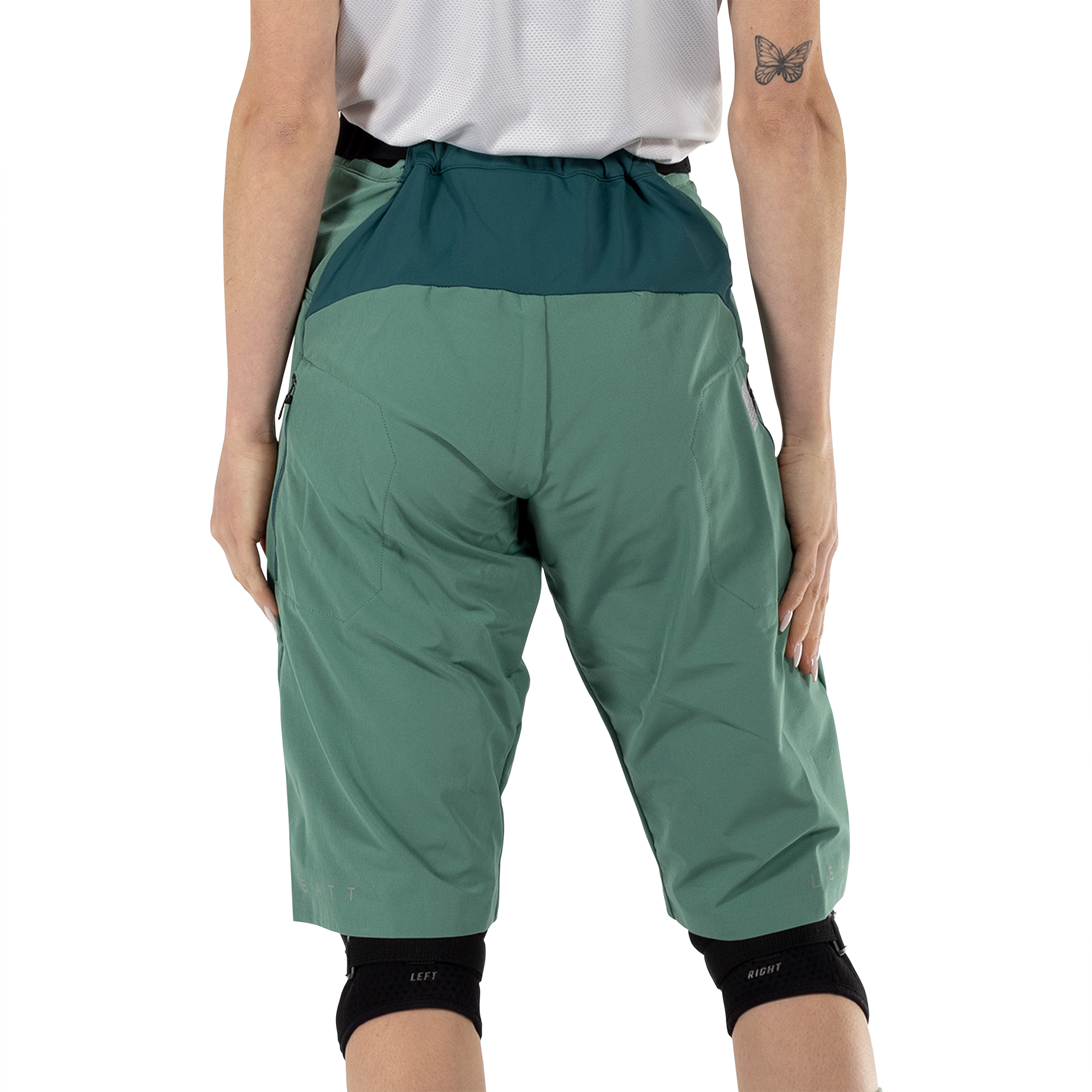 Leatt MTB Trail 2.0 Women's Shell Shorts - Women's XL - Lagoon - Image 4