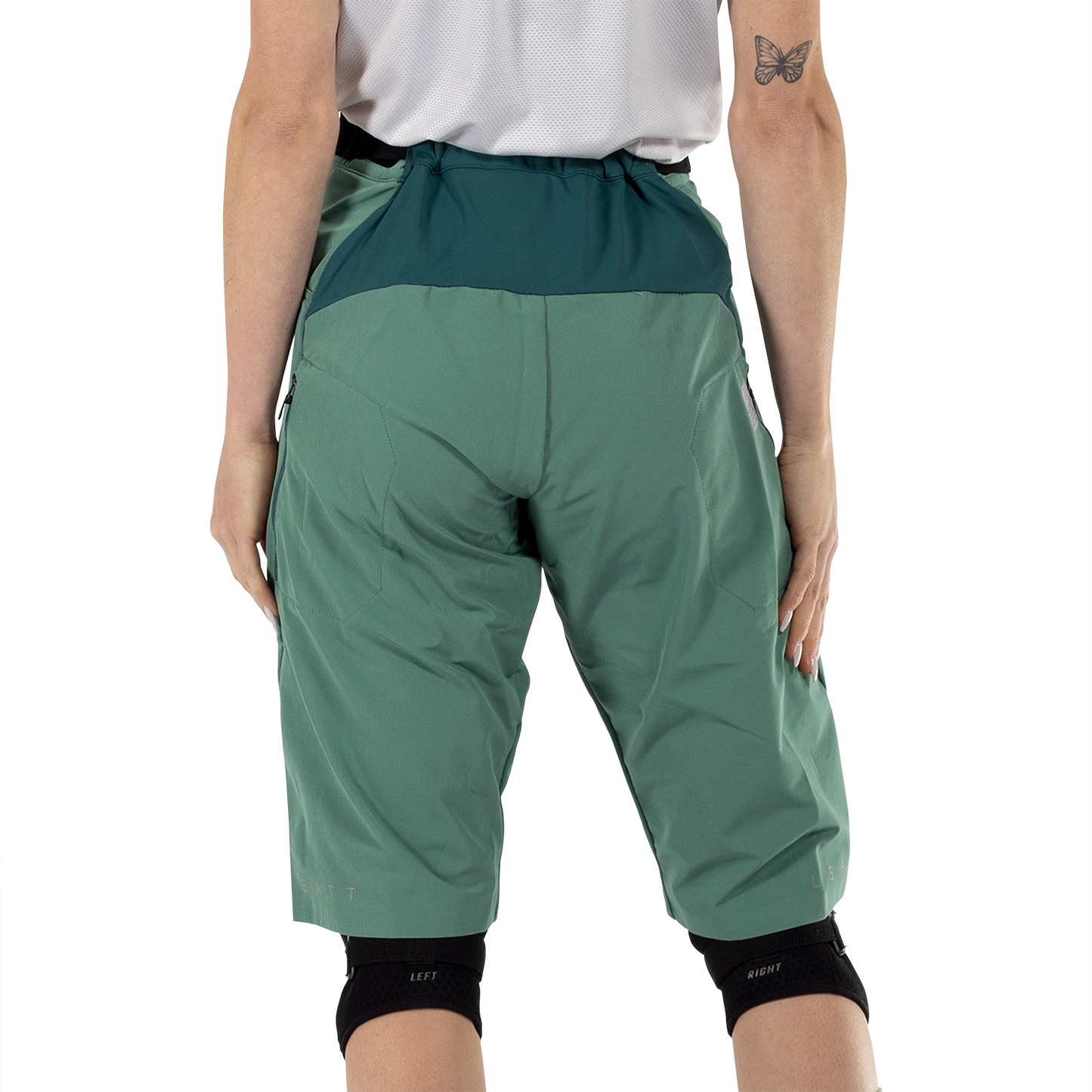 Leatt MTB Trail 2.0 Women's Shell Shorts - Women's XS - Lagoon - Image 4