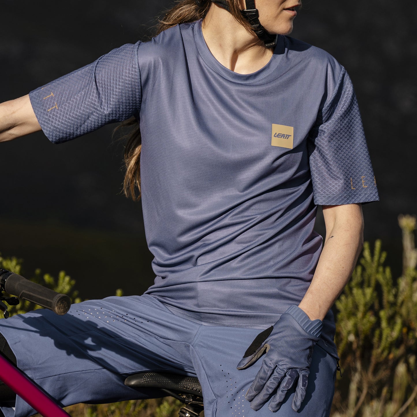 Leatt MTB Trail 3.0 Long Sleeve Women's Jersey - S - Cosmic Blue - Image 4