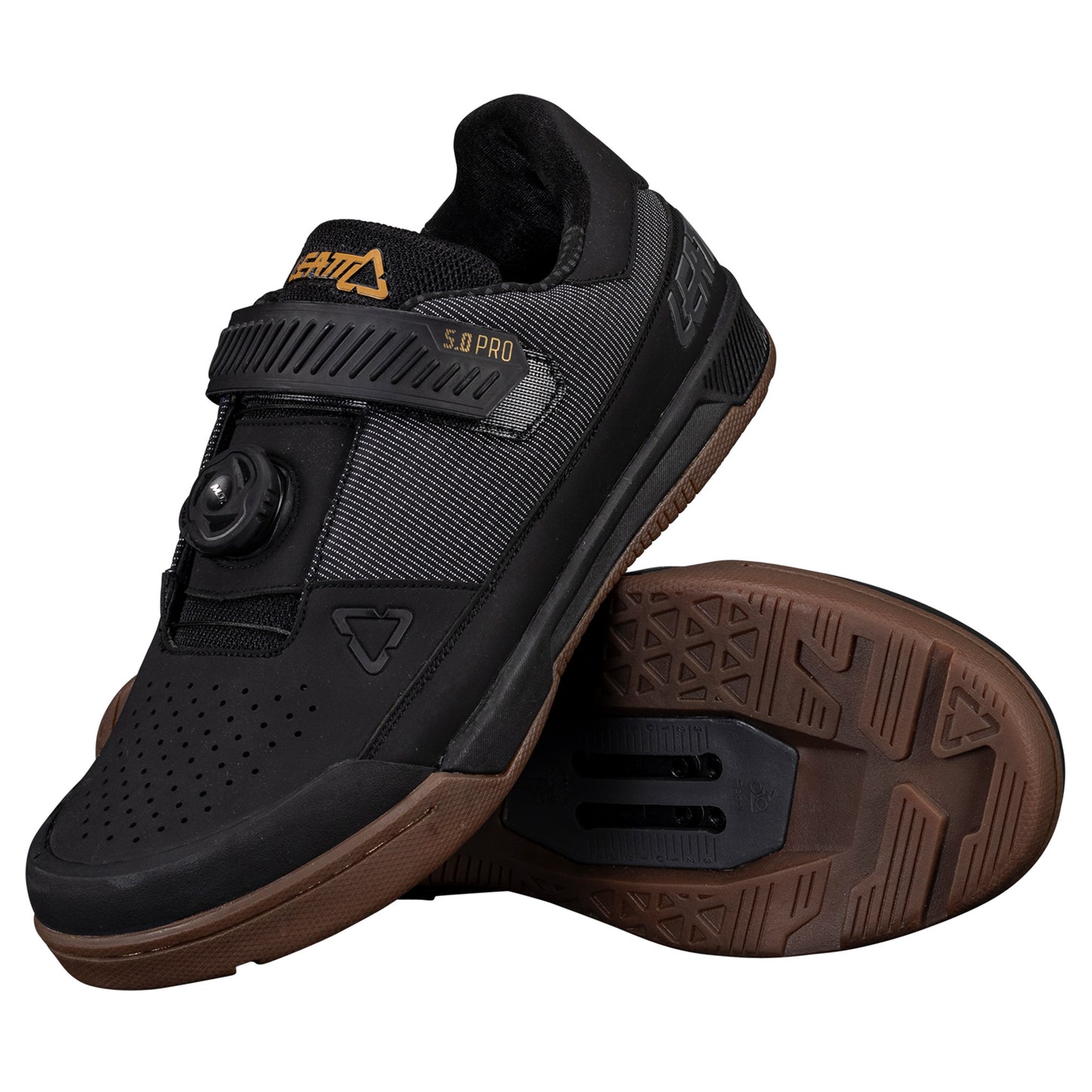Leatt ProClip 5.0 Shoes - US 9.5 - Black - Image 3