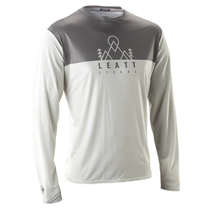 Leatt Trail 3.0 Long Sleeve Jersey - L - Cream White - Image 1