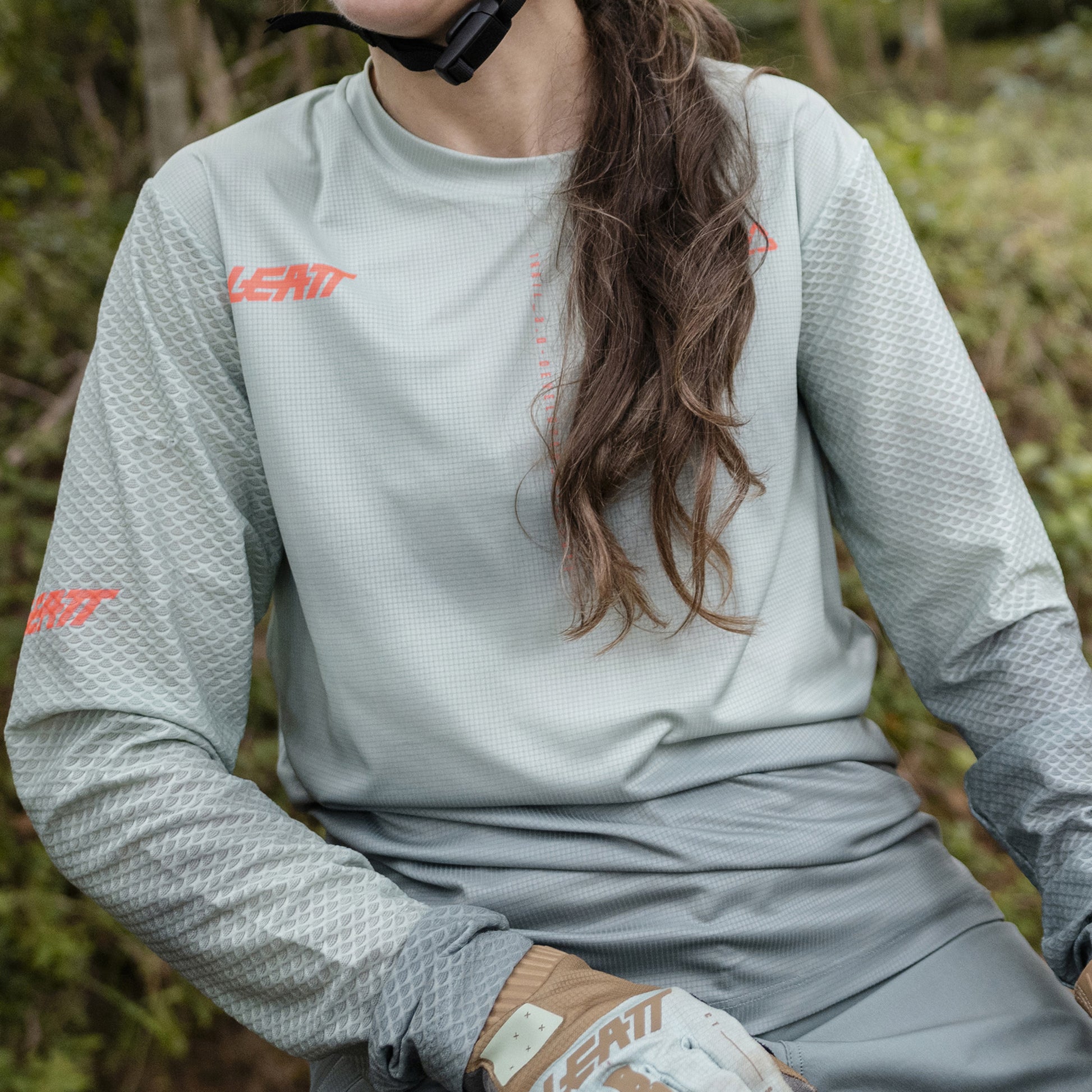 Leatt Trail 3.0 Long Sleeve Women's Jersey - M - Mist Green - Image 6