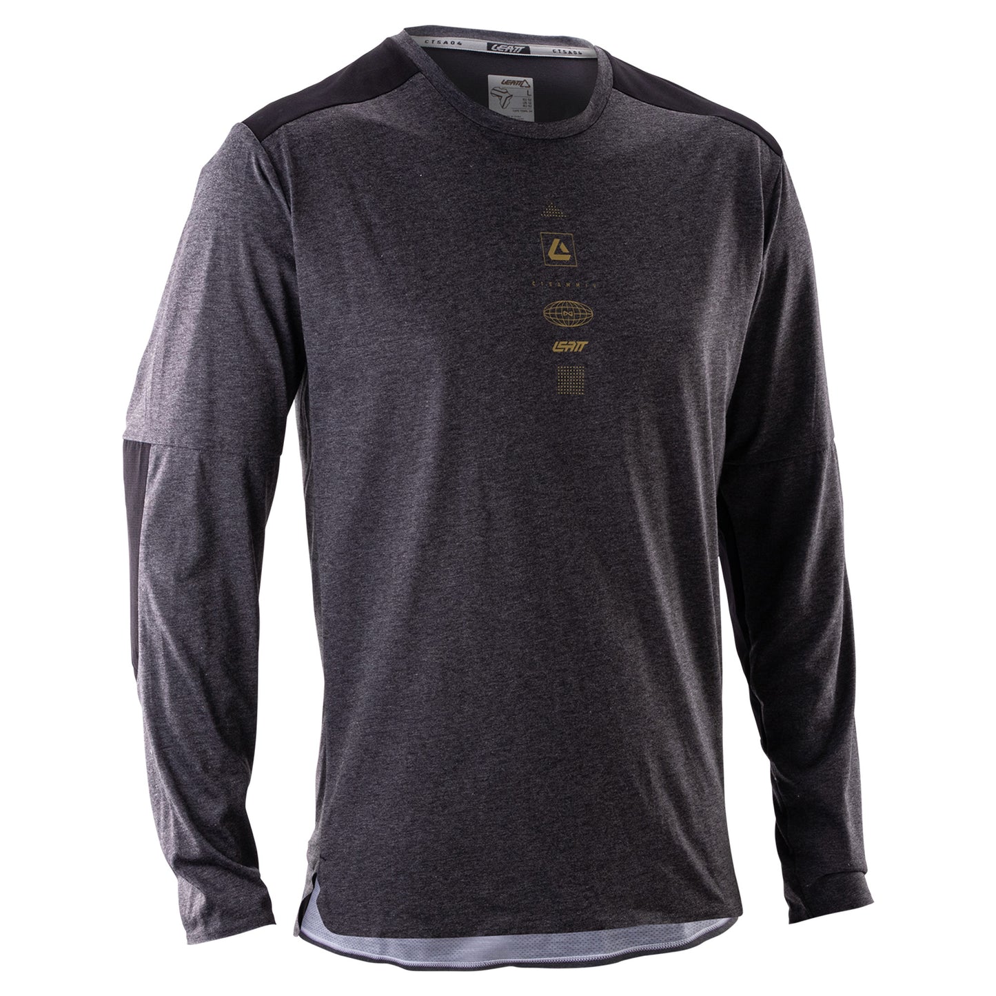 Leatt Trail 4.0 Long Sleeve Jersey - 2XL - Ghost Black - Image 1