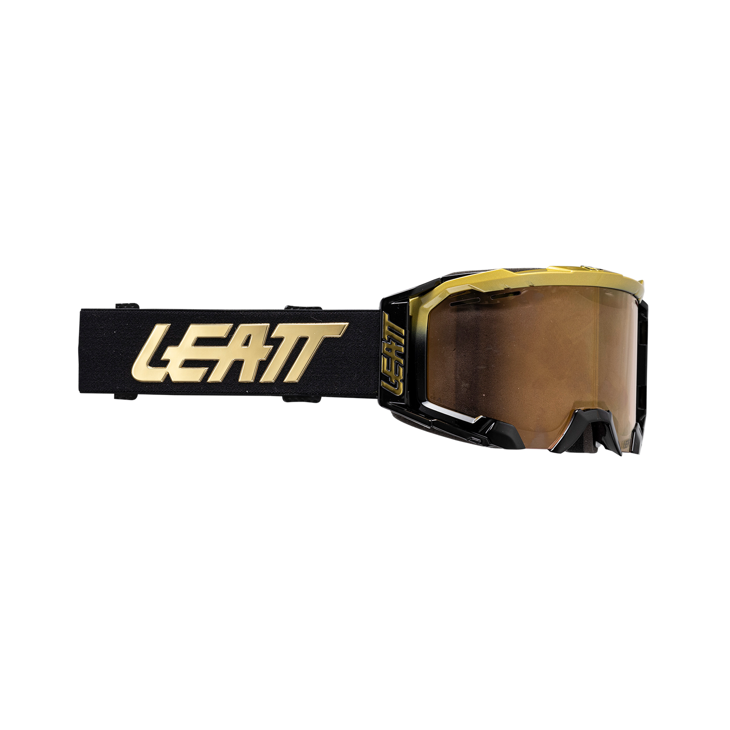 Leatt Velocity 5.0 MTB Iriz Goggles - One Size Fits Most - Gold - Mirror Bronze Ultracontrast 68 Lens - Image 1