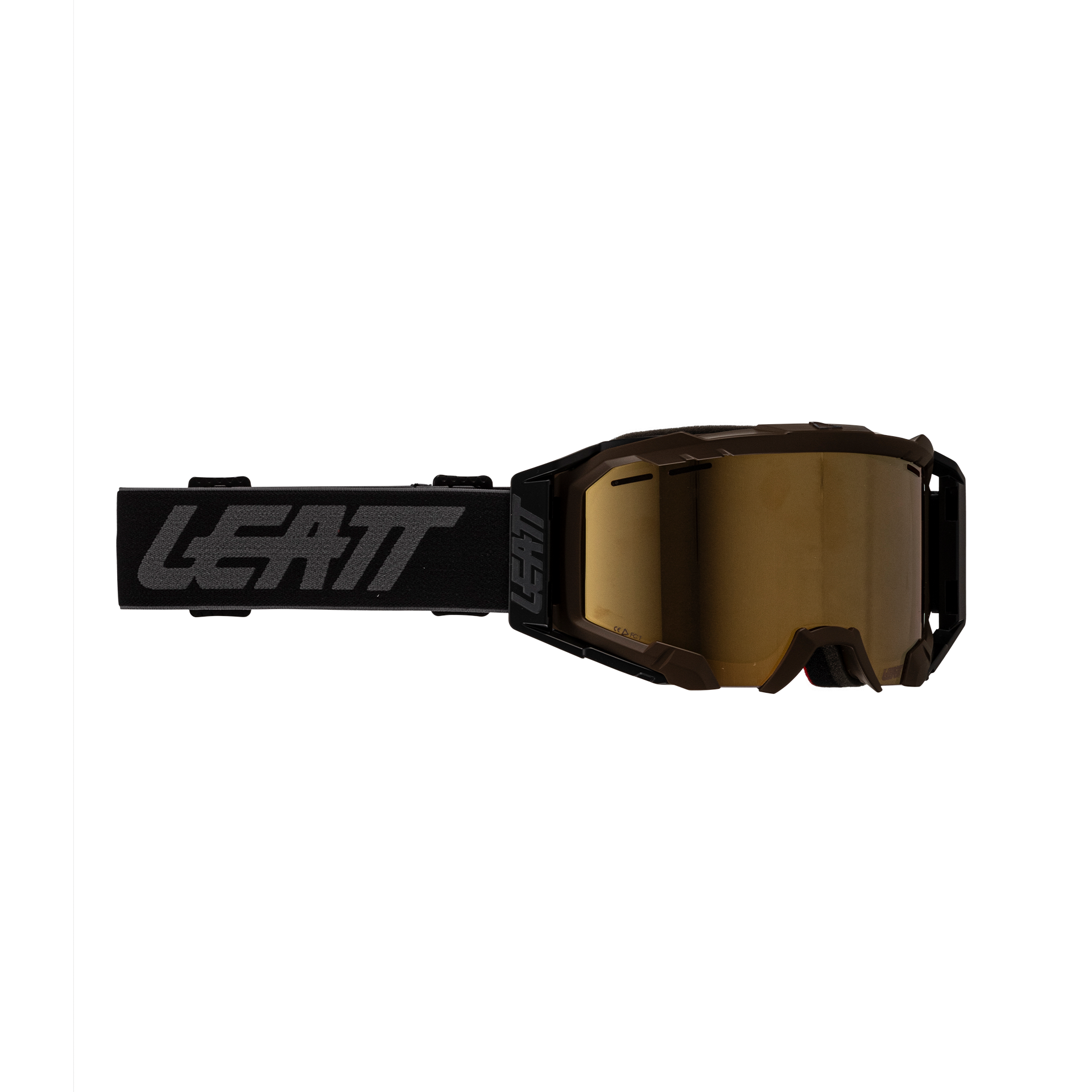 Leatt Velocity 5.0 MTB Iriz Goggles - One Size Fits Most - Loam - Mirror Bronze 68 Lens - Image 1
