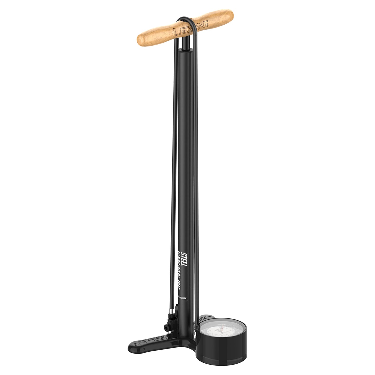 Leyne Steel Floor Drive 3.5 Presta Floor Pump - Black - Image 1