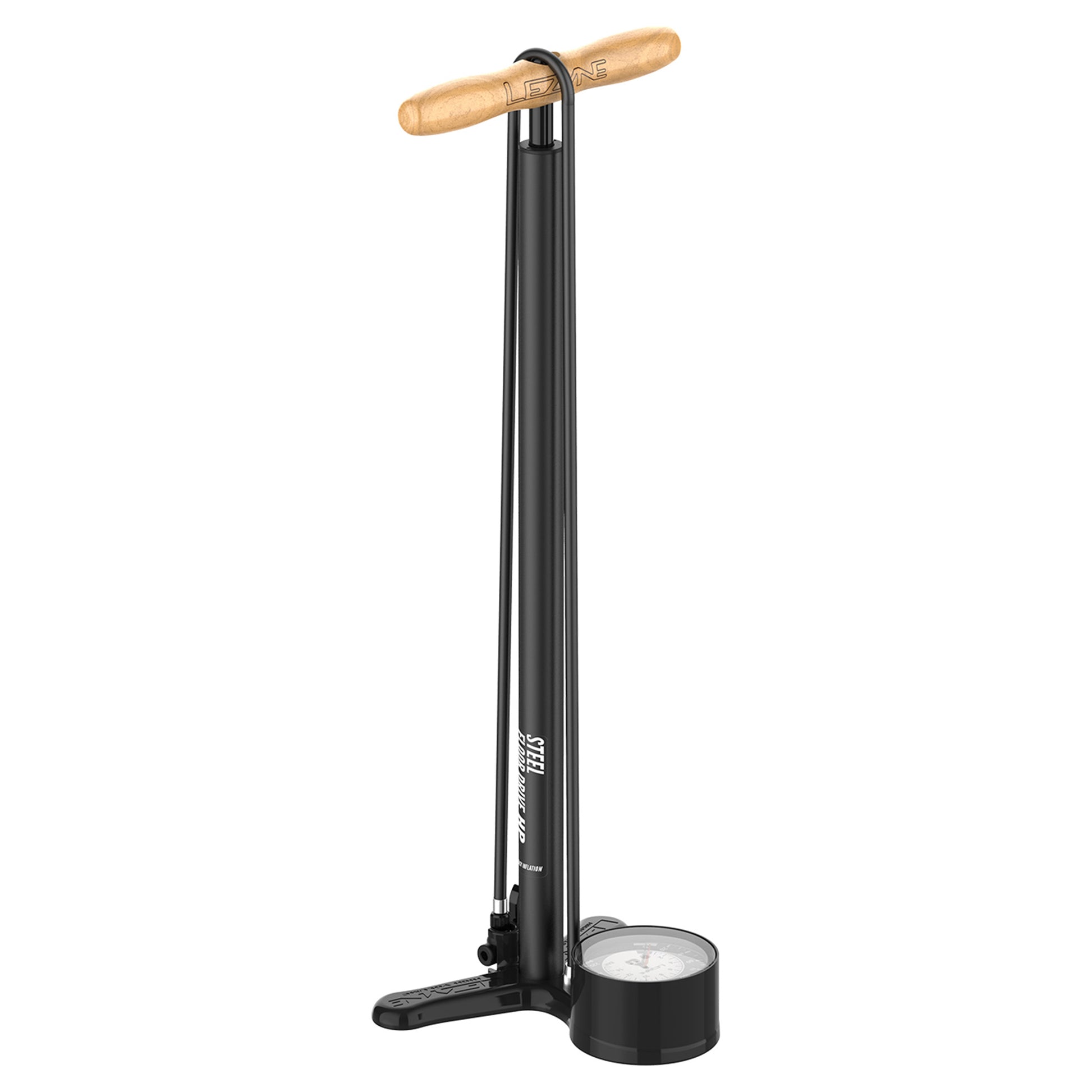 Leyne Steel Floor Drive 3.5 Presta Floor Pump - Black - Image 1