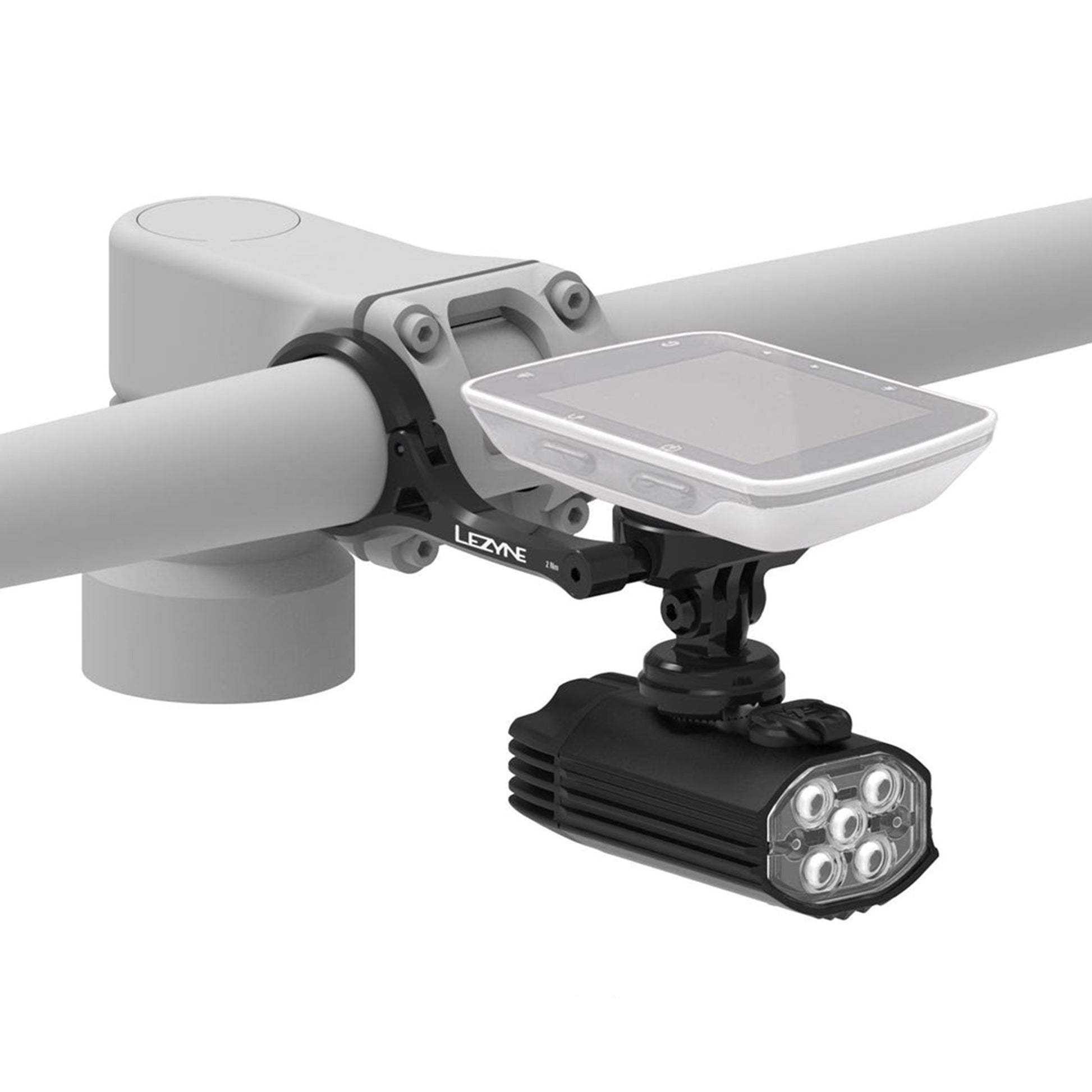 Lezyne Led Qpro Mount - Alloy Quick Release Gopro Mount - Image 2