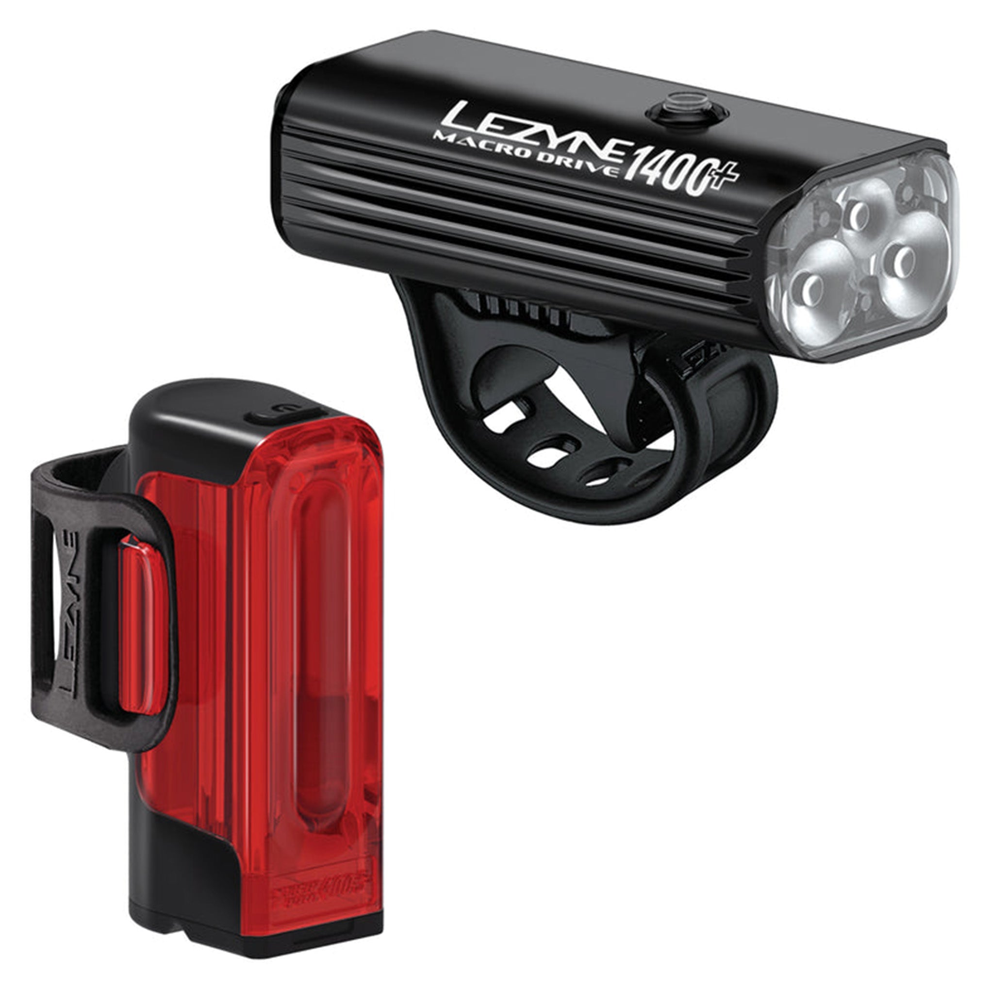 Lezyne Macro Drive 1400+ / Strip Drive Pro 400+ Light Set | MTB Direct